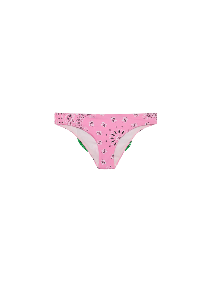 Swim Briefs Madame With Bandana Print Pink Bottom