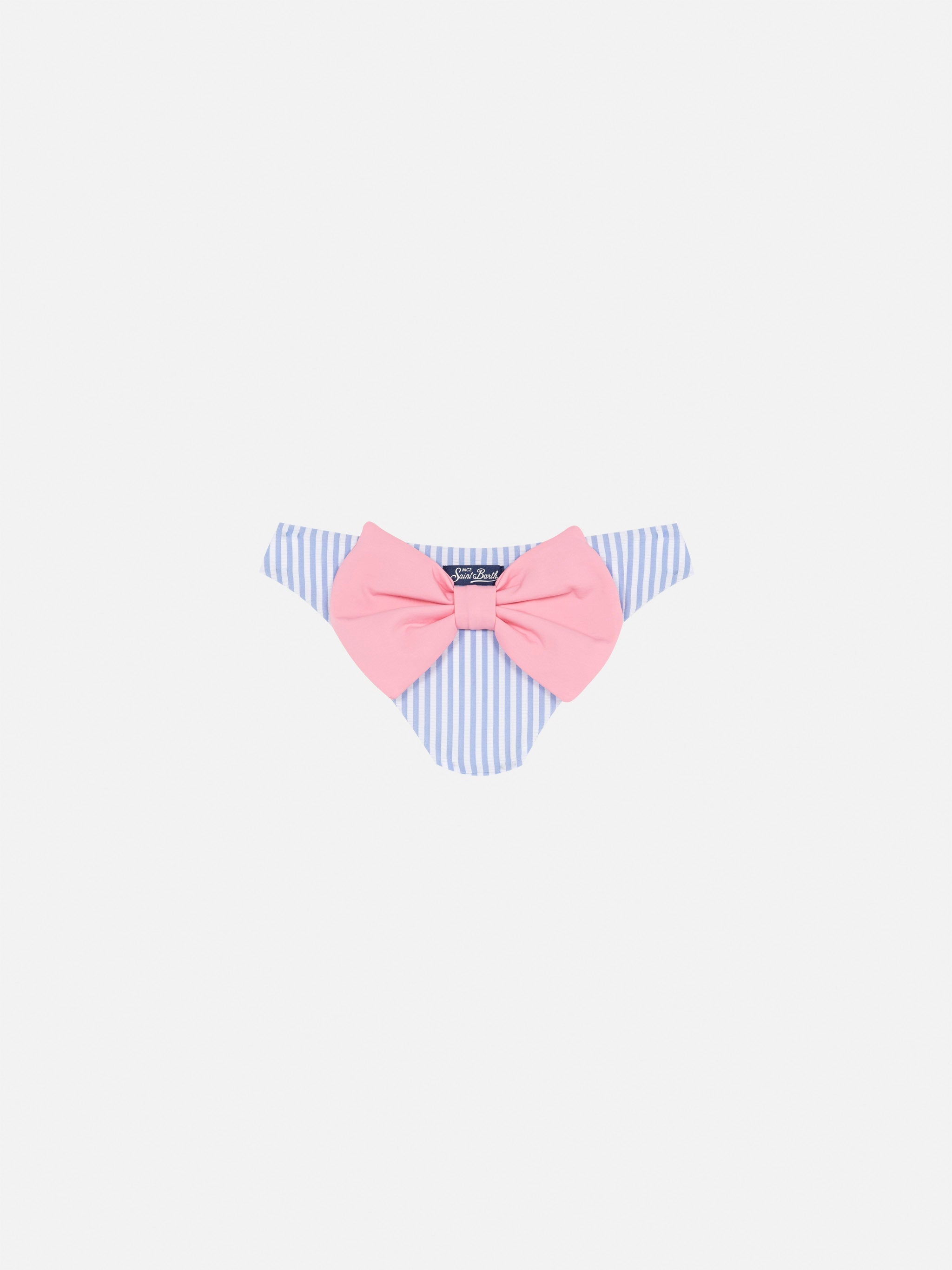 Madame Seerucker Swim Briefs With Bow Sky Bottom