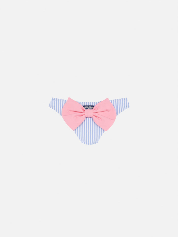 Madame Seerucker Swim Briefs With Bow Sky Bottom