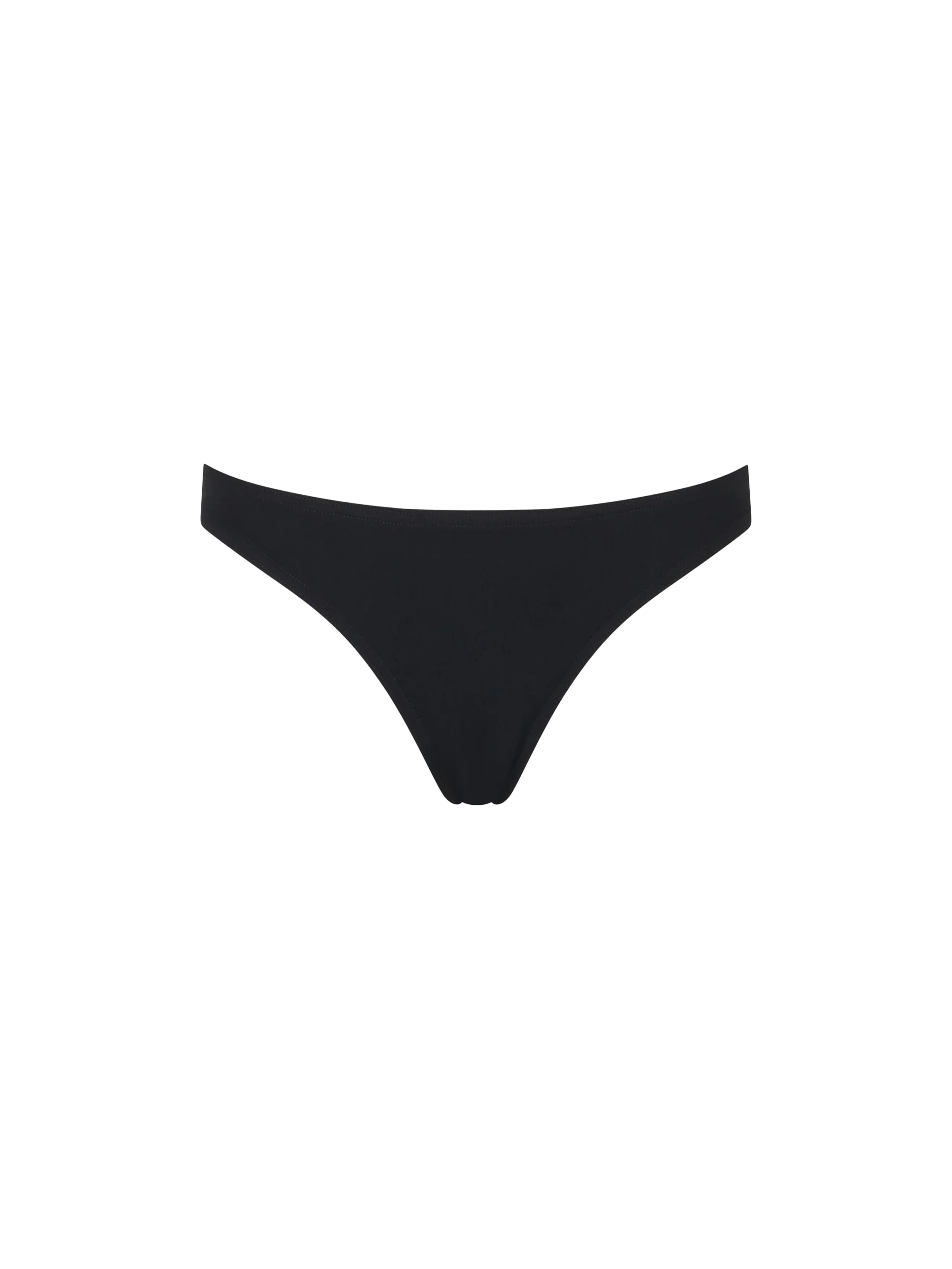 Maia High-Waist Black Swim Briefs Bottom