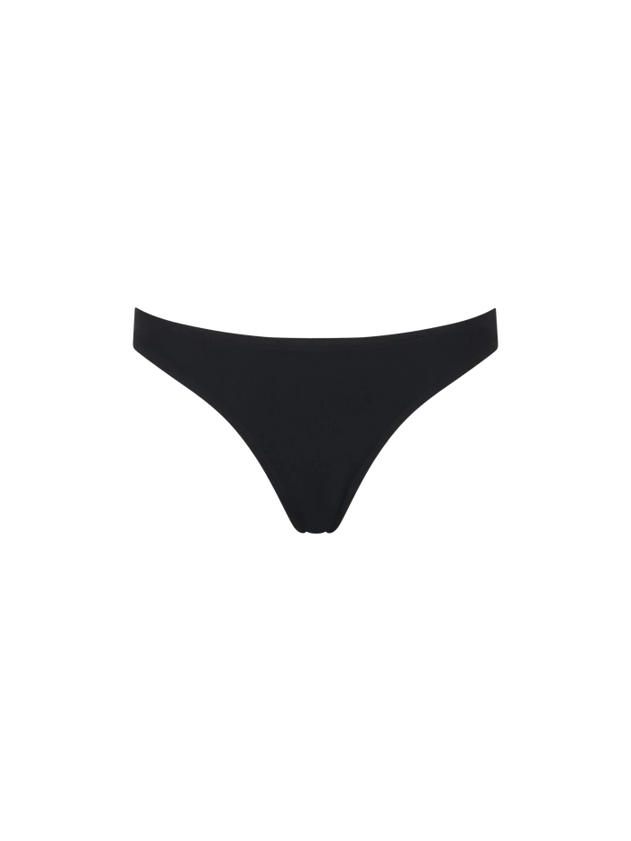 Maia High-Waist Black Swim Briefs Bottom