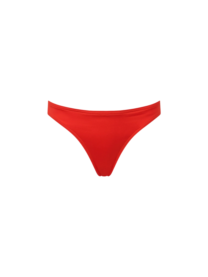 Orange Maia High-Waist Swim Briefs Bottom