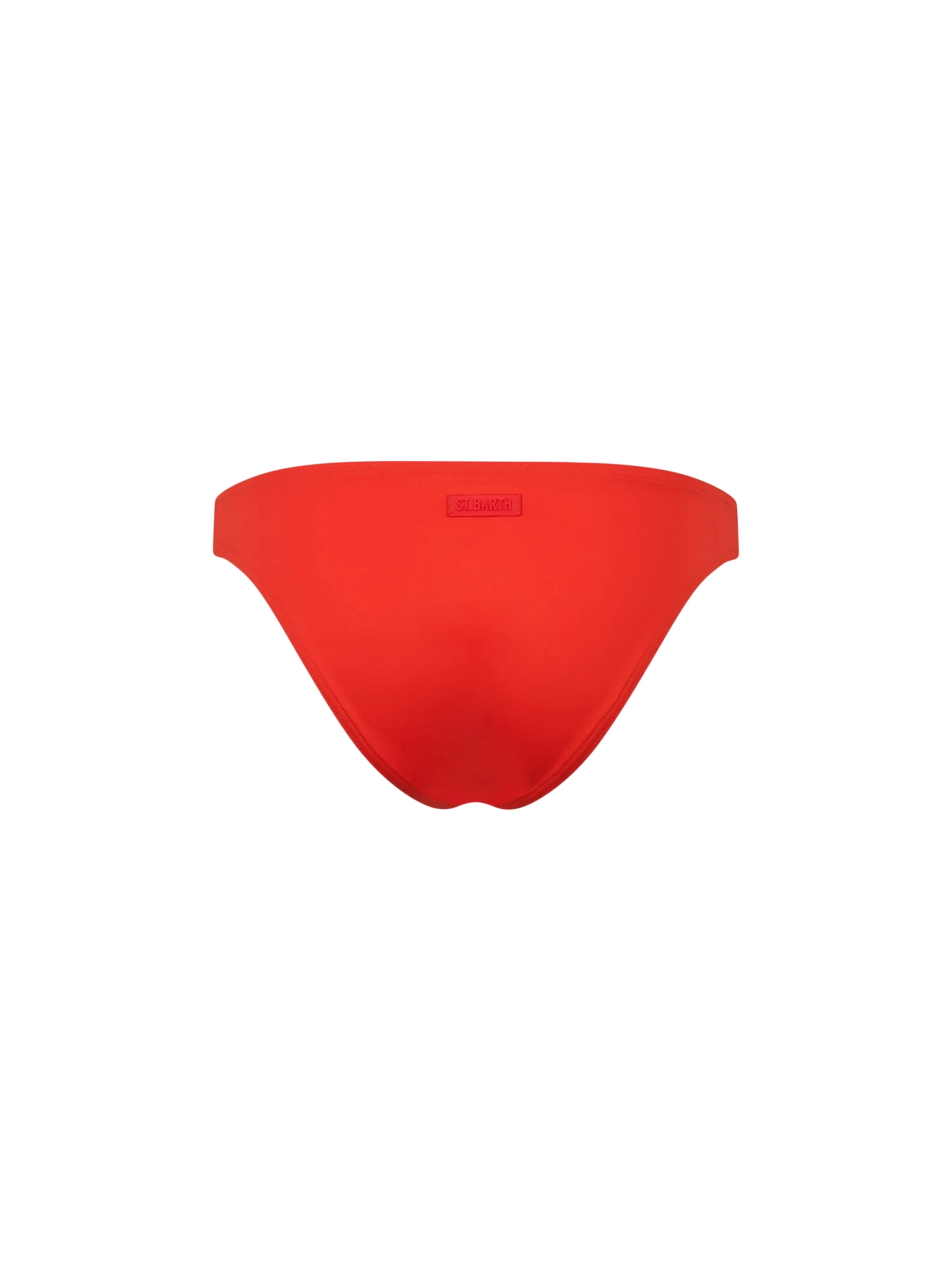 Orange Maia High-Waist Swim Briefs Bottom