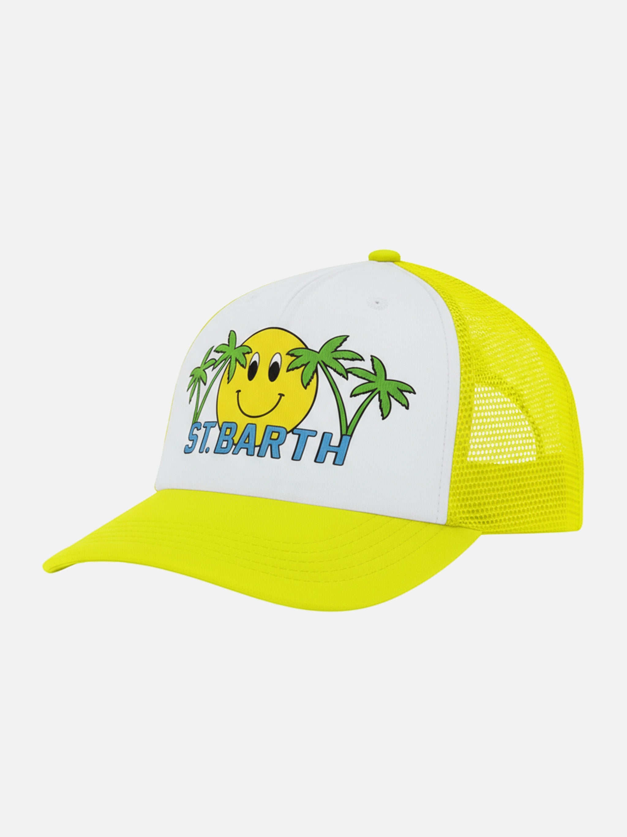 Man Baseball Cap With Patch Yellow Hat