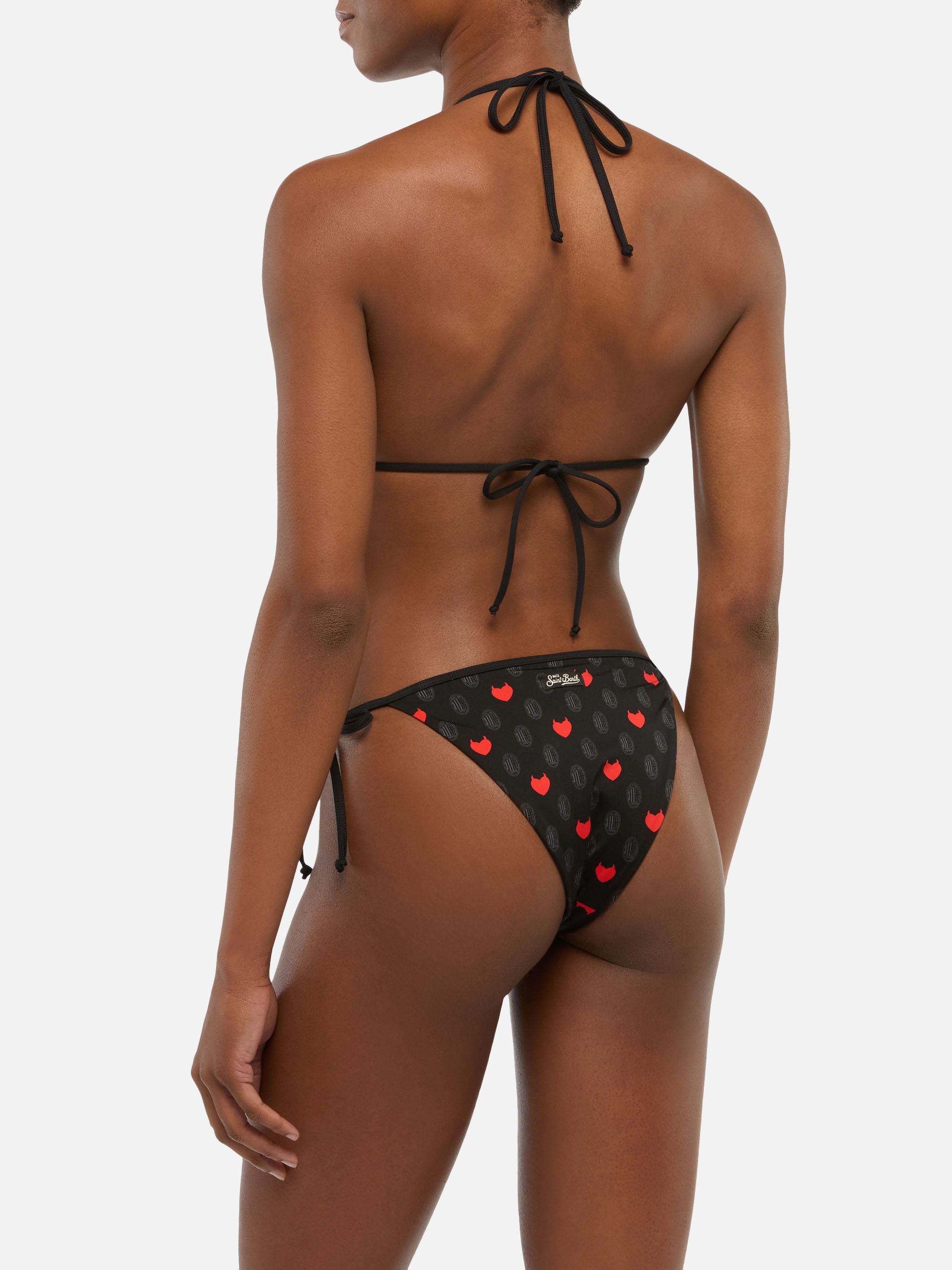 Maleah Triangle Bikini With Milan Print | Ac Special Edition Black