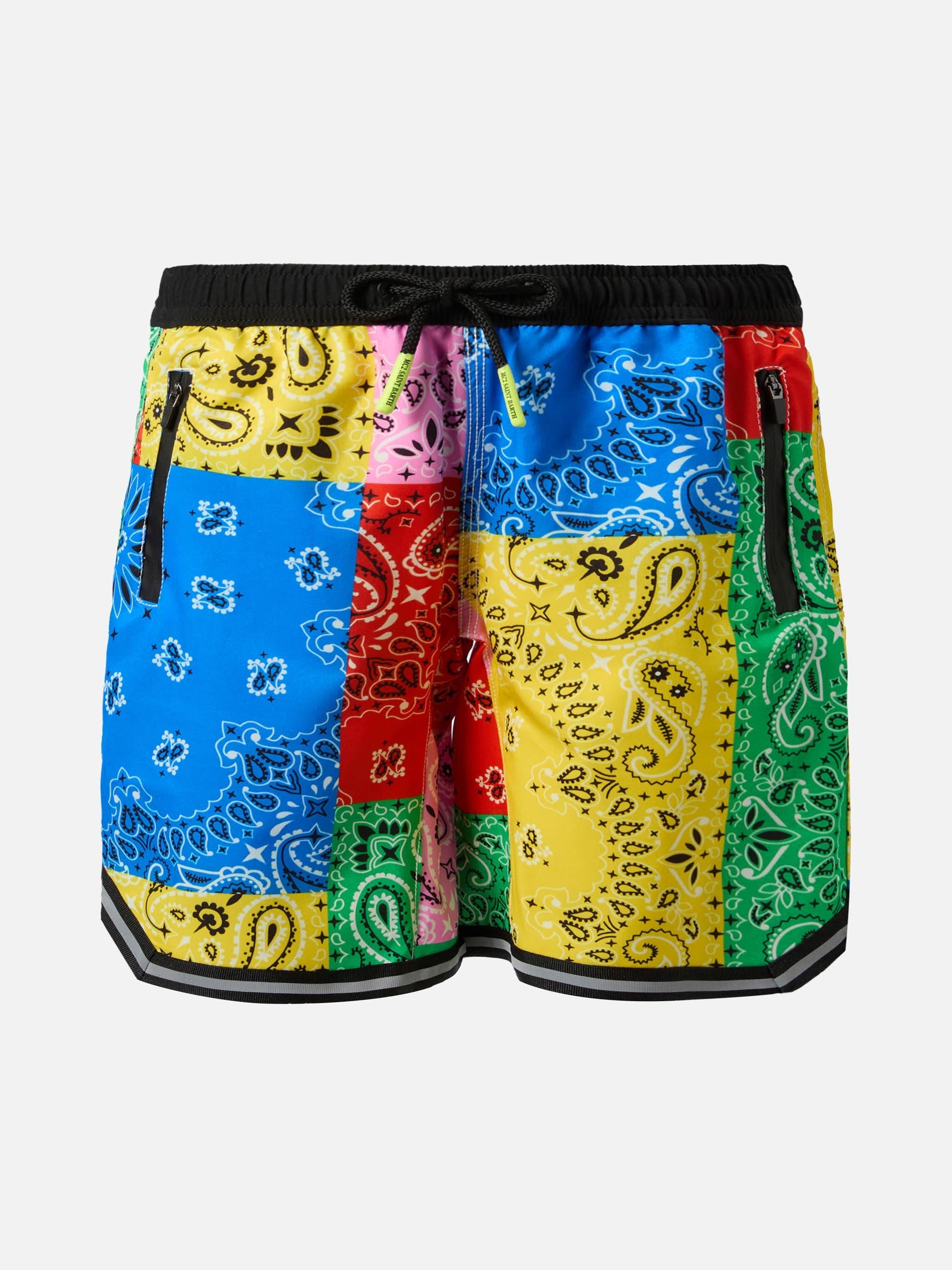 Long Swim Shorts Malibu Jr With Bandana Print Swimshort