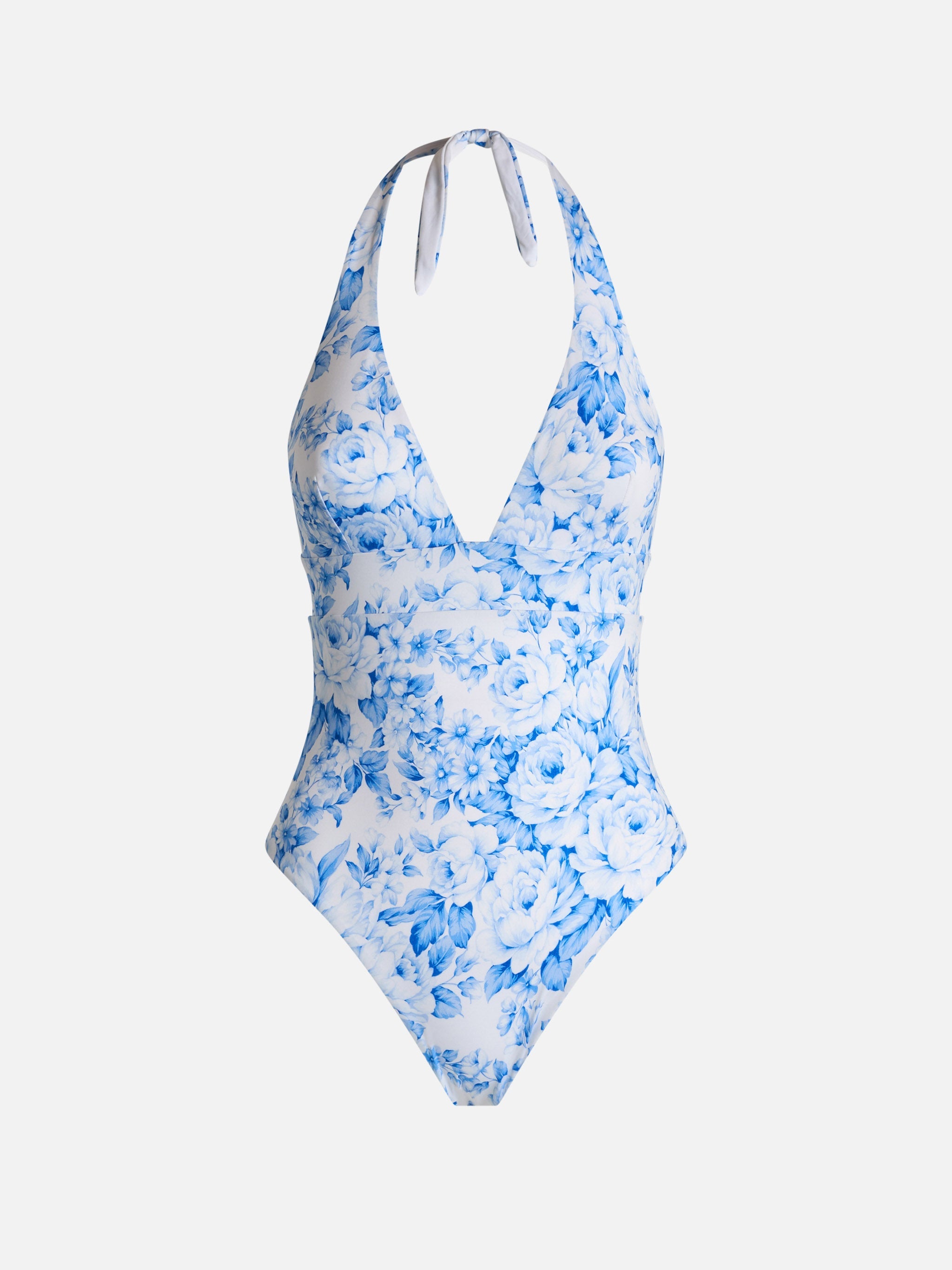 Floral Marylin One-Piece Swimsuit Sky One Piece