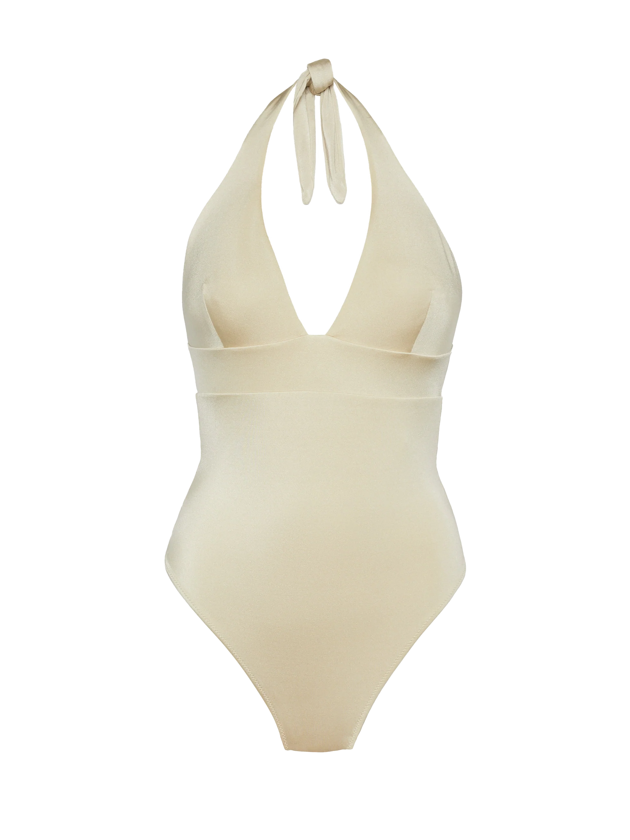 Marylin Shimmer Gold One-Piece Swimsuit Yellow One Piece