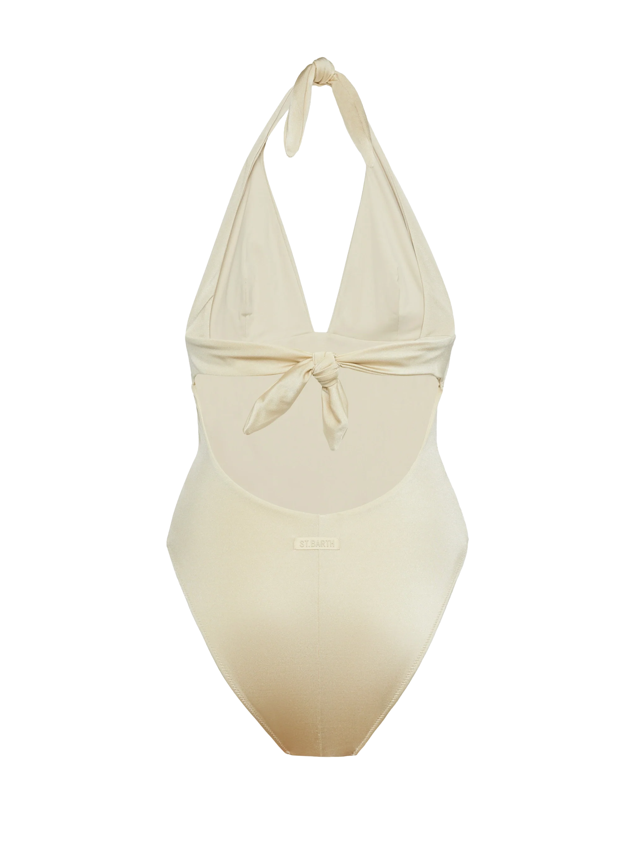 Marylin Shimmer Gold One-Piece Swimsuit Yellow One Piece