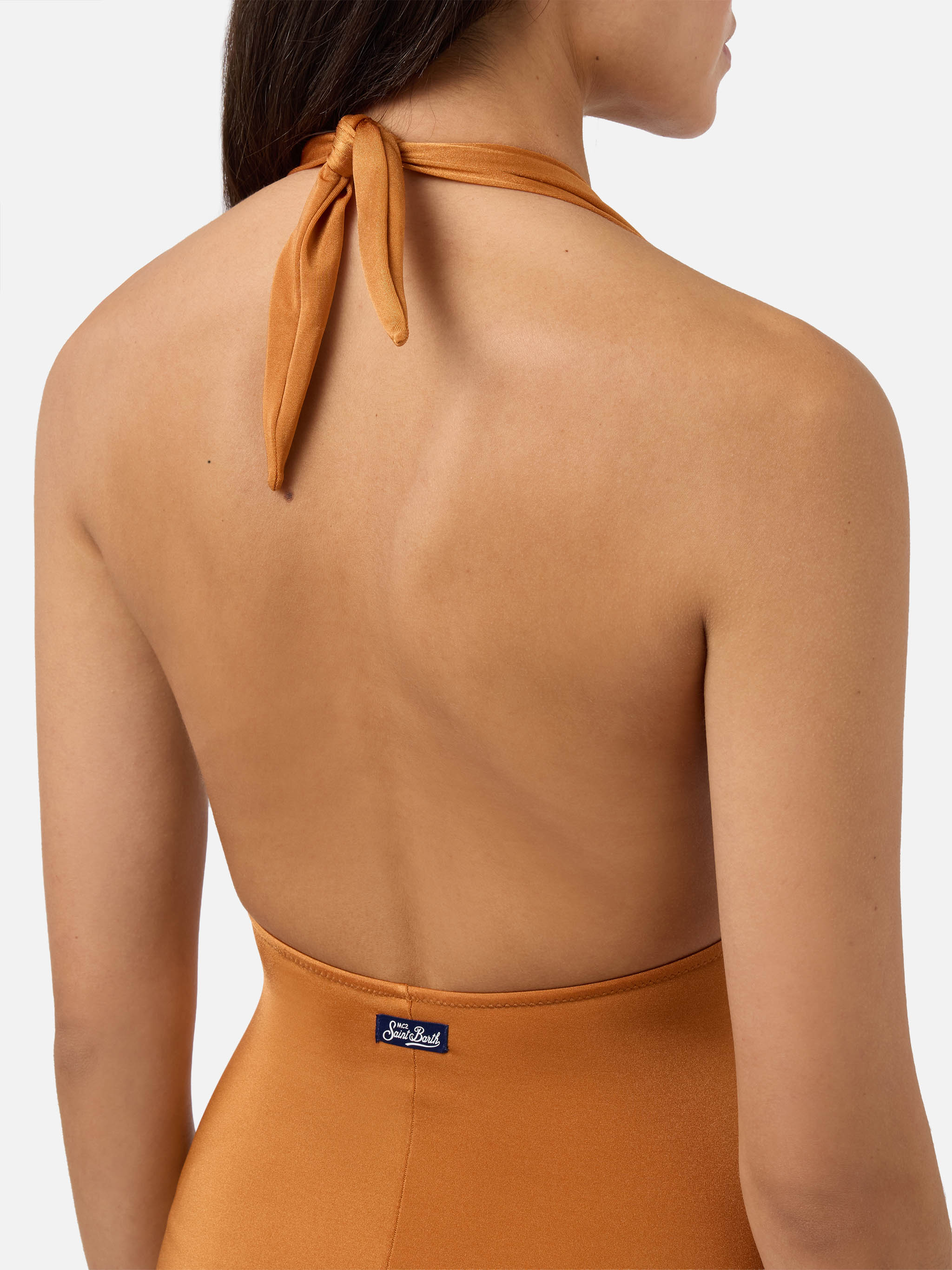 One Piece Swimsuit Marysol Shiny Ochre