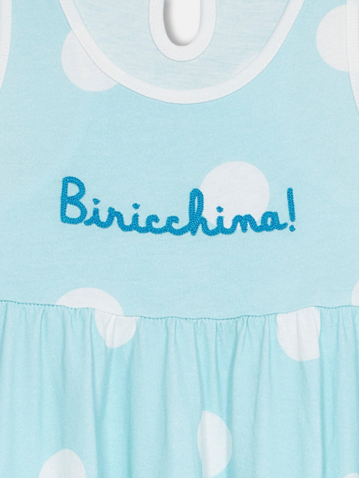Girl Cotton Dress Masha With Print And Biricchina Embroidery __single__