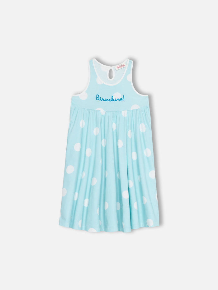 Girl Cotton Dress Masha With Print And Biricchina Embroidery __single__