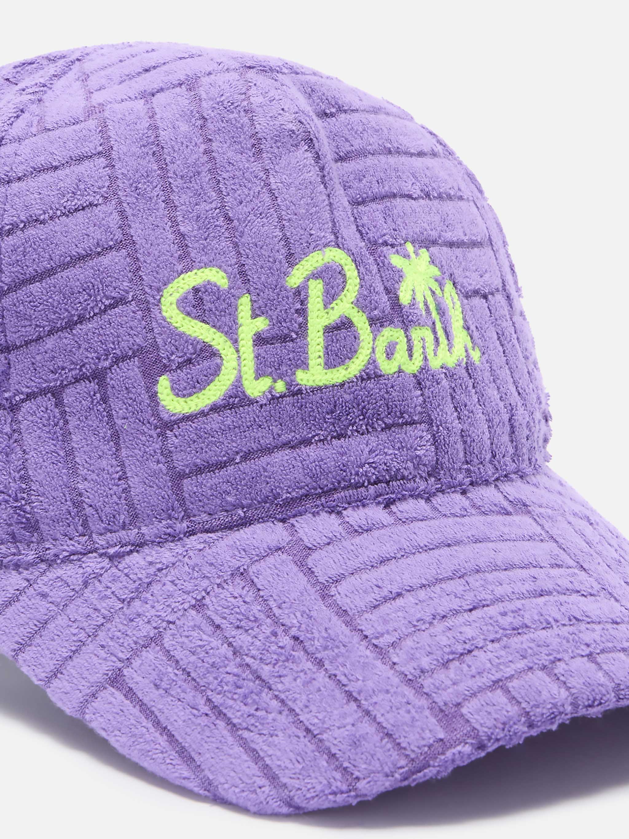 Matthew Purple Terry Cloth Cap Pink Hat