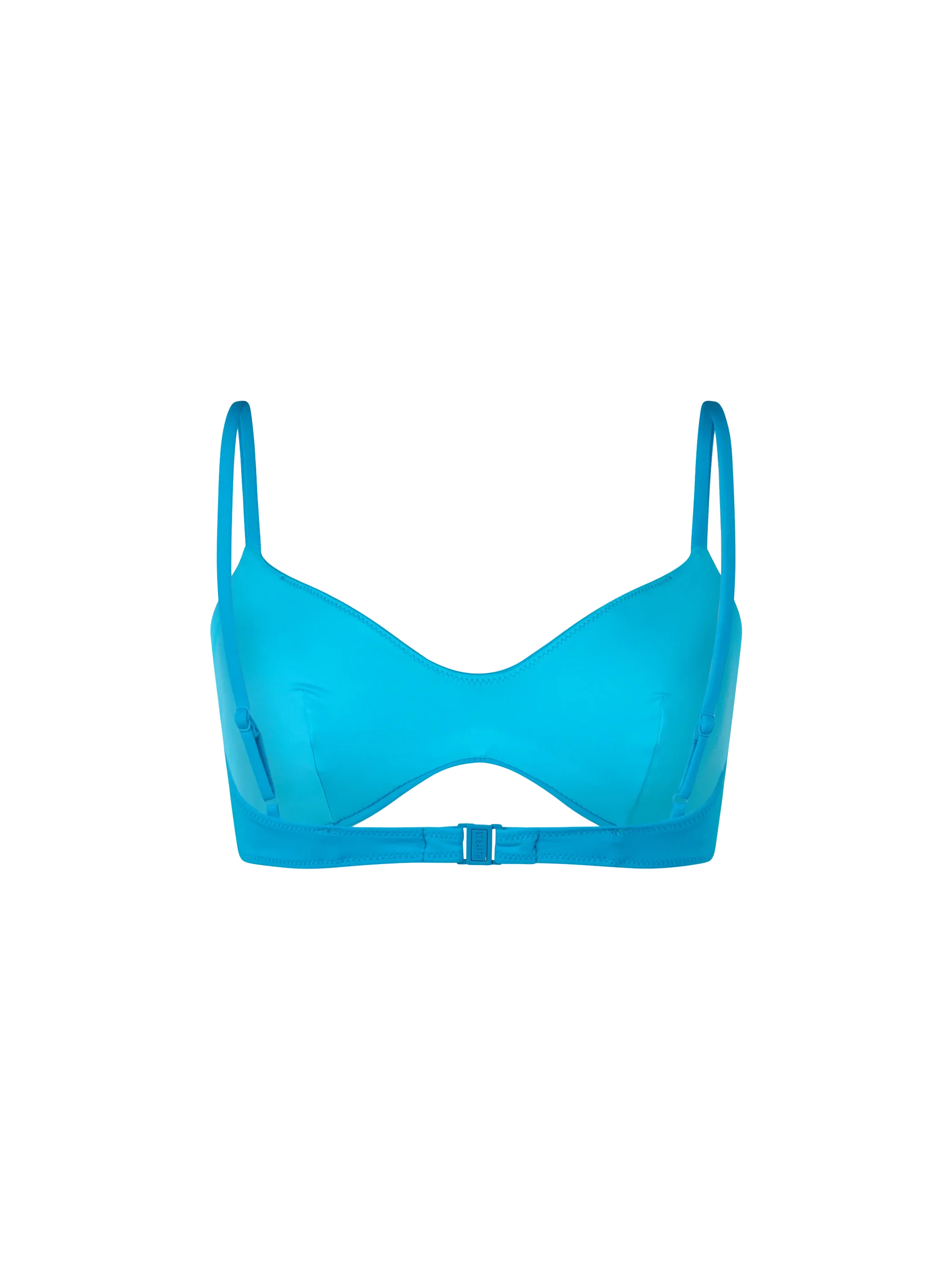 May Turquoise Scoop Bralette Bikini Top Sky