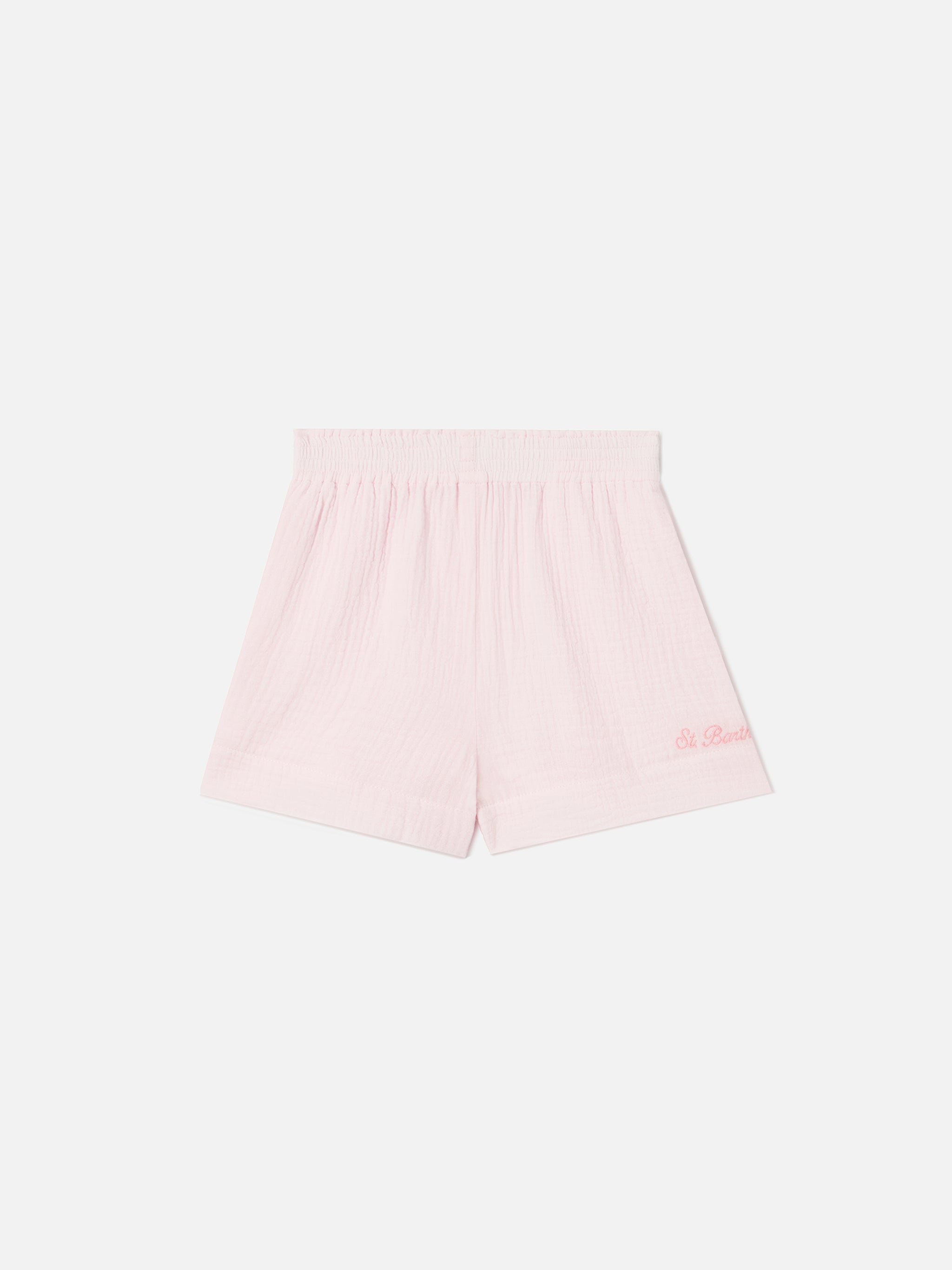 Meave Jr Cotton Muslin Shorts Pink Pant