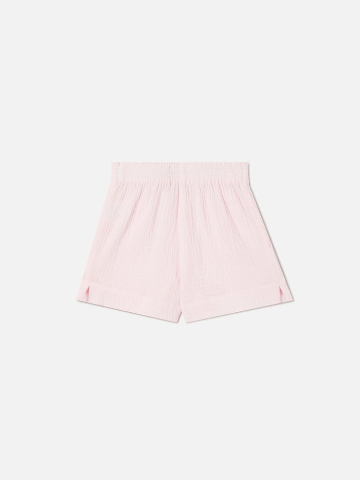 Meave Jr Cotton Muslin Shorts Pink Pant