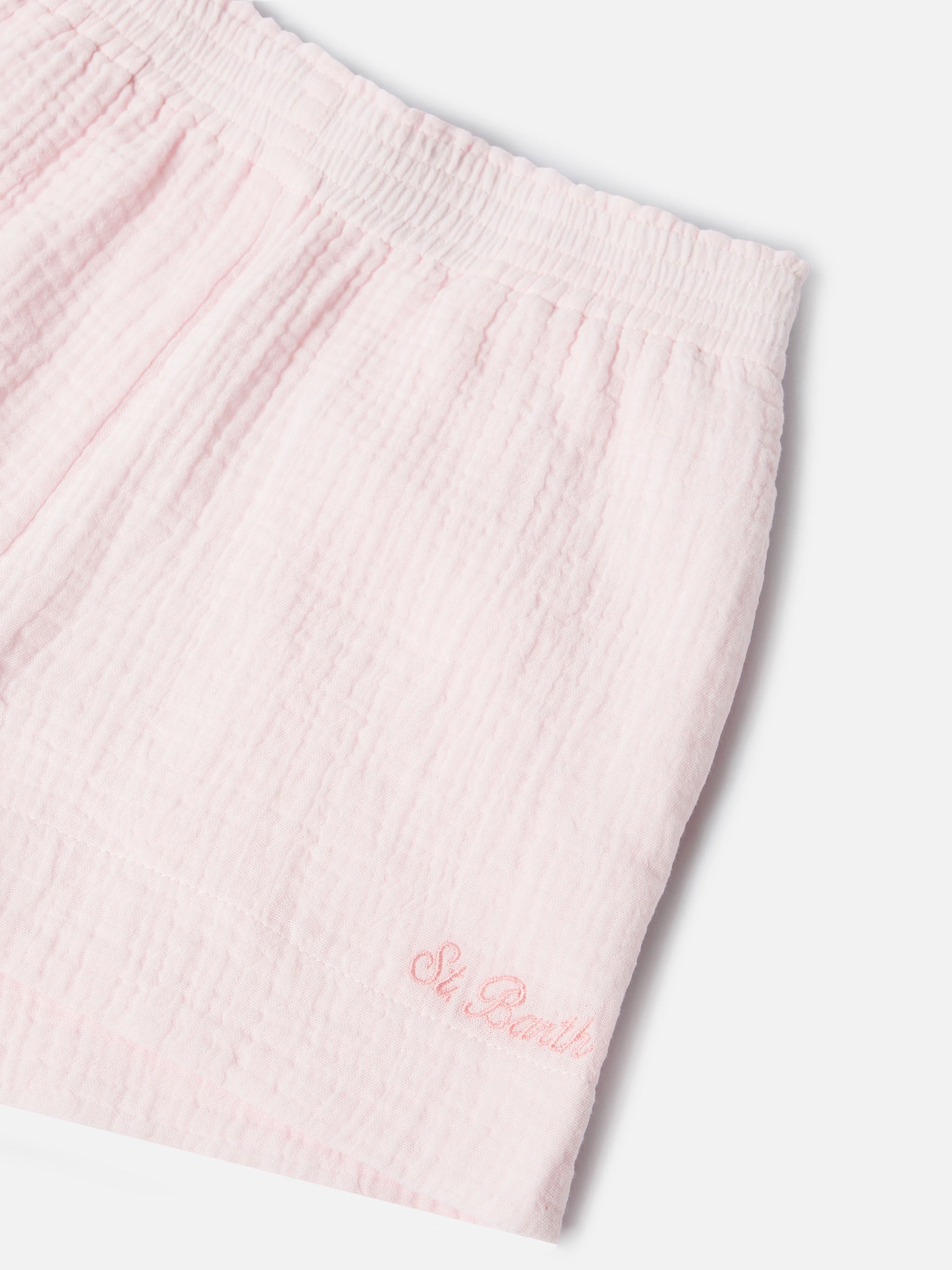 Meave Jr Cotton Muslin Shorts Pink Pant