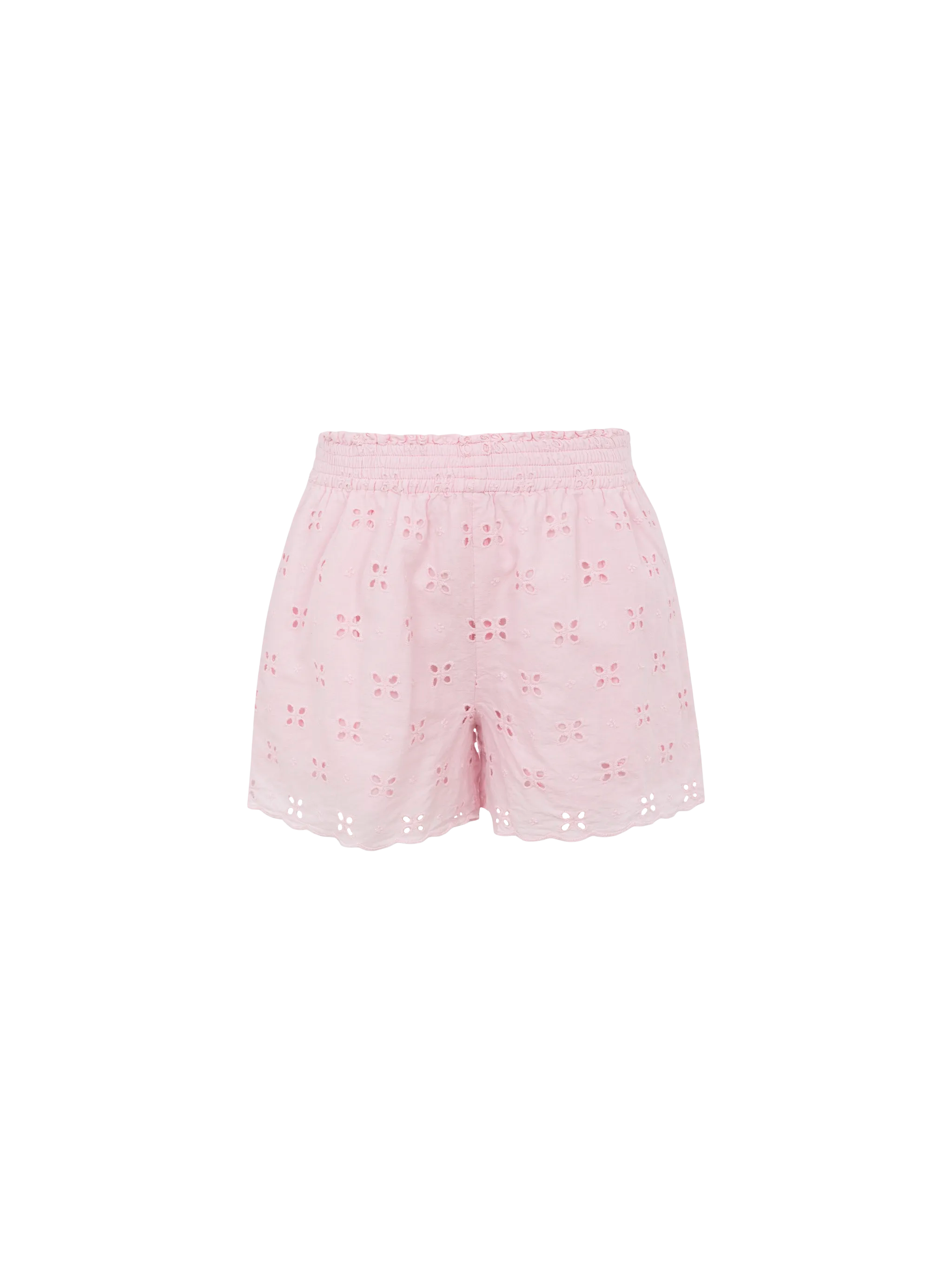 Meave Jr Sangallo Cotton Pull-Up Shorts Pink Pant