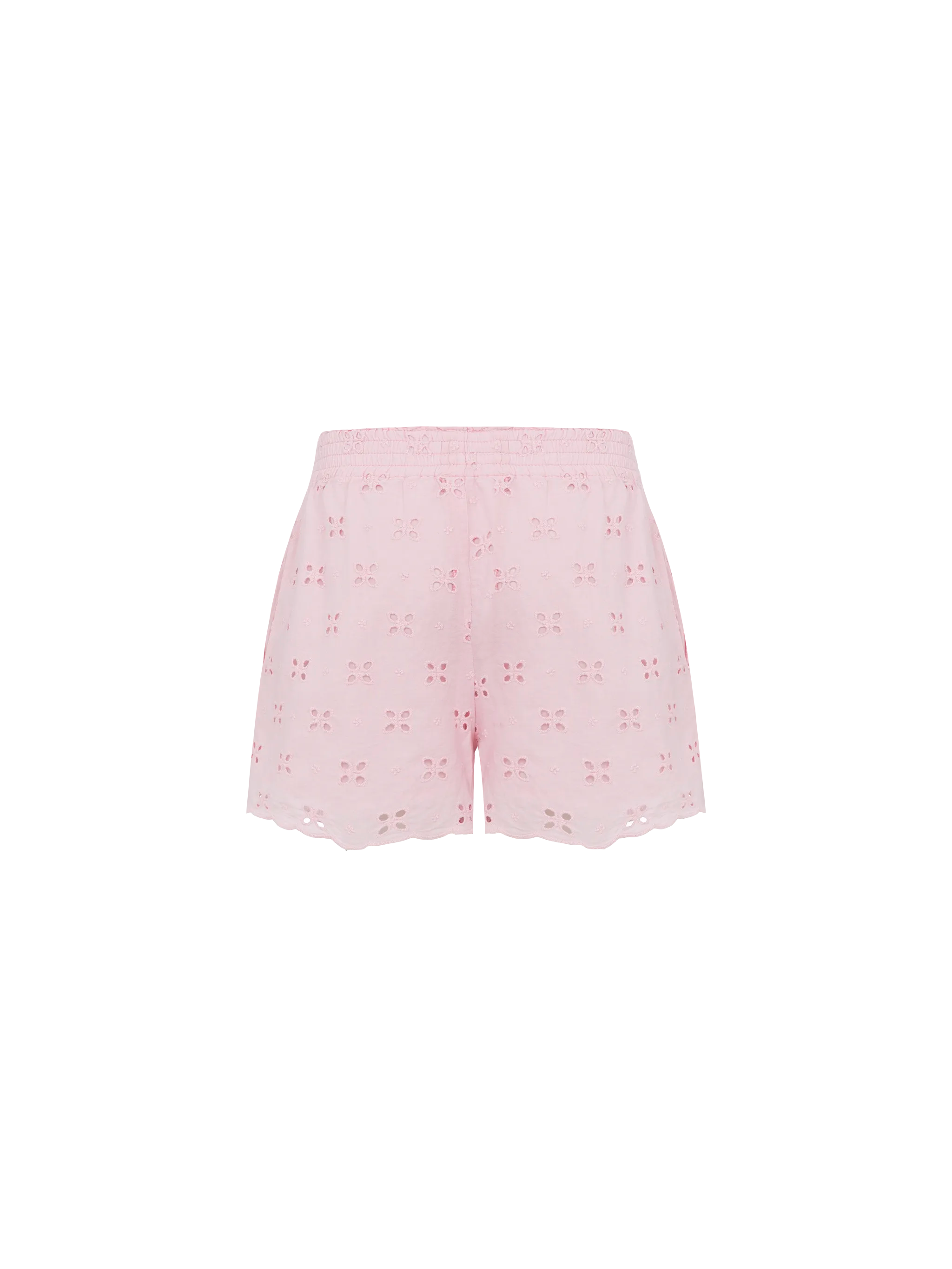 Meave Jr Sangallo Cotton Pull-Up Shorts Pink Pant
