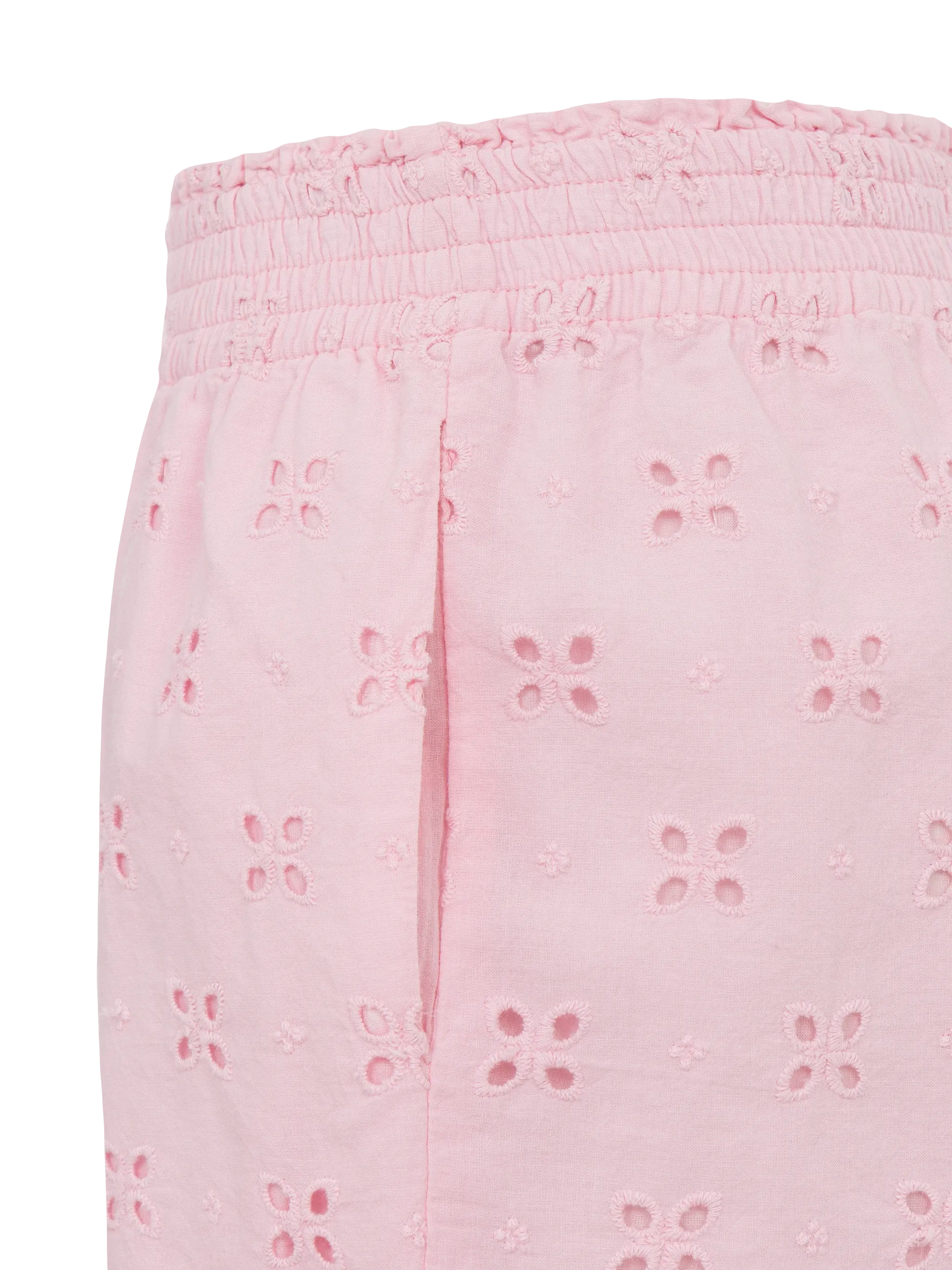 Meave Jr Sangallo Cotton Pull-Up Shorts Pink Pant