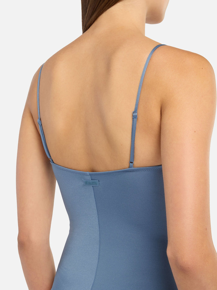 Medea Shimmer Avio Blue Underwired One-Piece Swimsuit Sky One Piece
