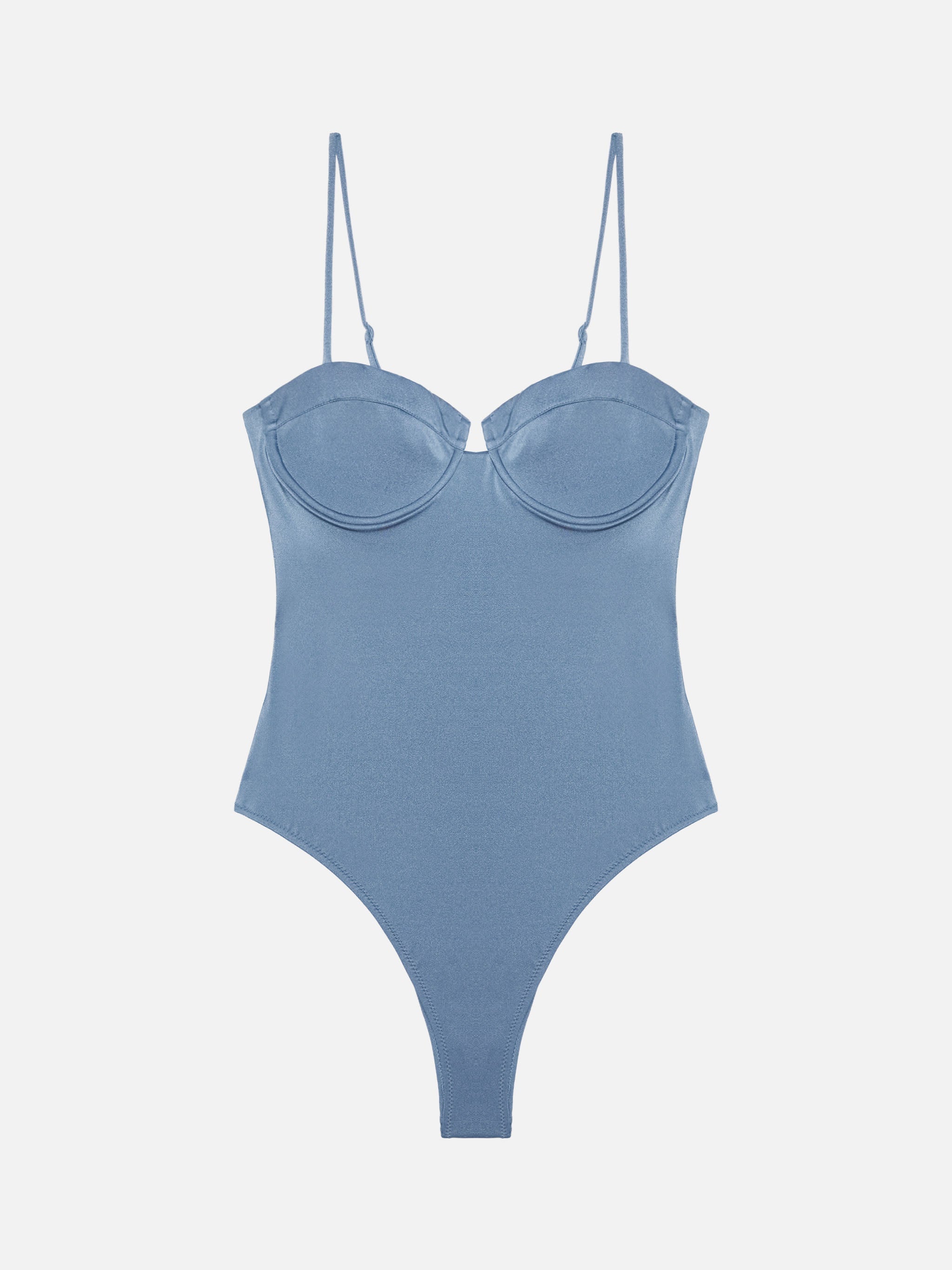 Medea Shimmer Avio Blue Underwired One-Piece Swimsuit Sky One Piece