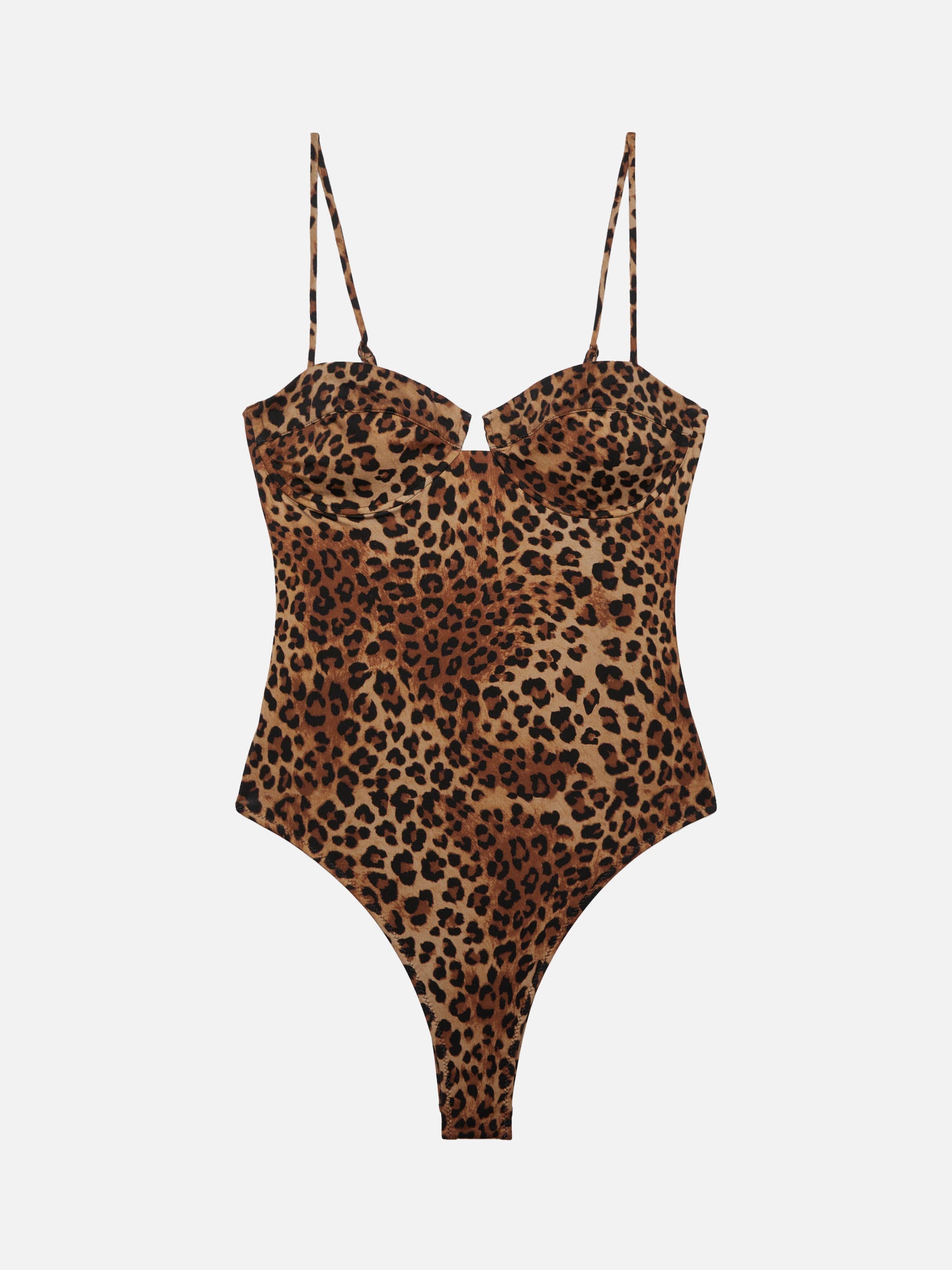 Medea Underwired One-Piece Swimsuit With Animalier Print White One Piece