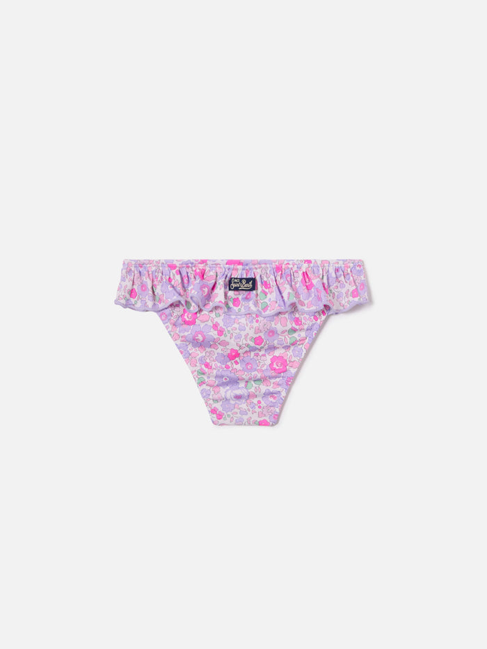 Melly Floral Print Swim Briefs | Made With Liberty Fabric Pink Bottom