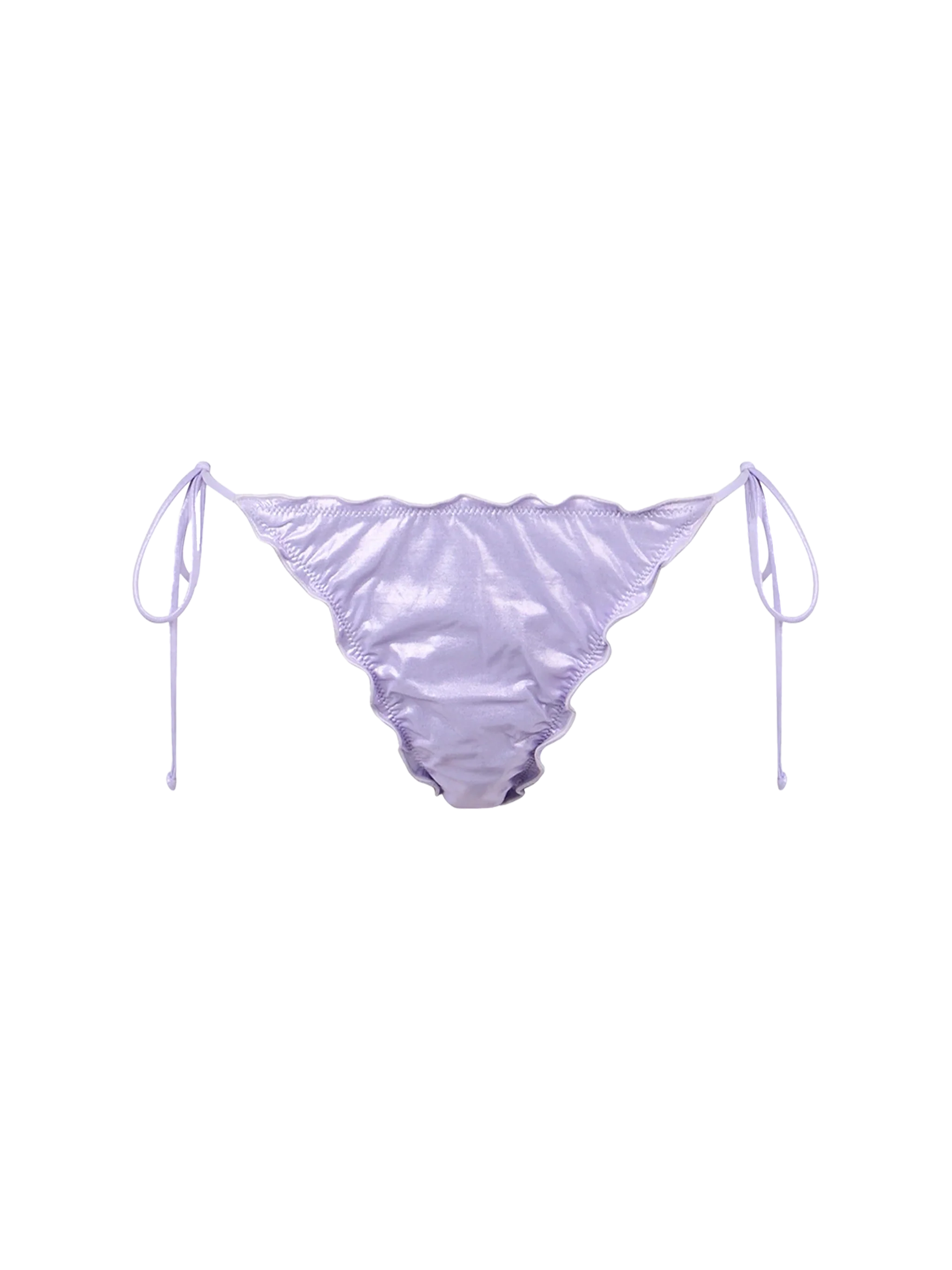 Miami Lilac Laminated Cheeky Swim Briefs Pink Bottom