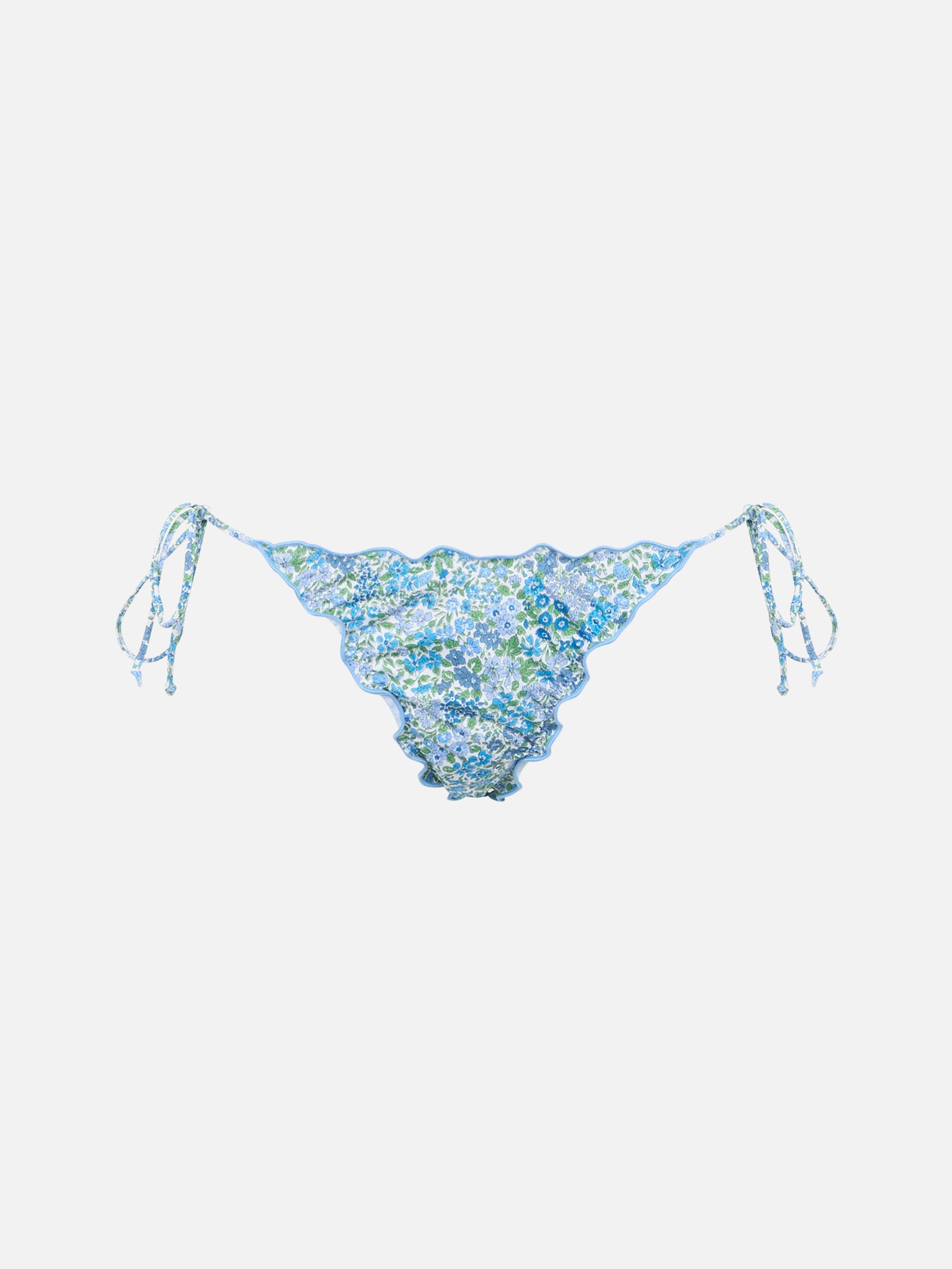 Floral Miami Cheeky Swim Briefs | Special Edition White Bottom