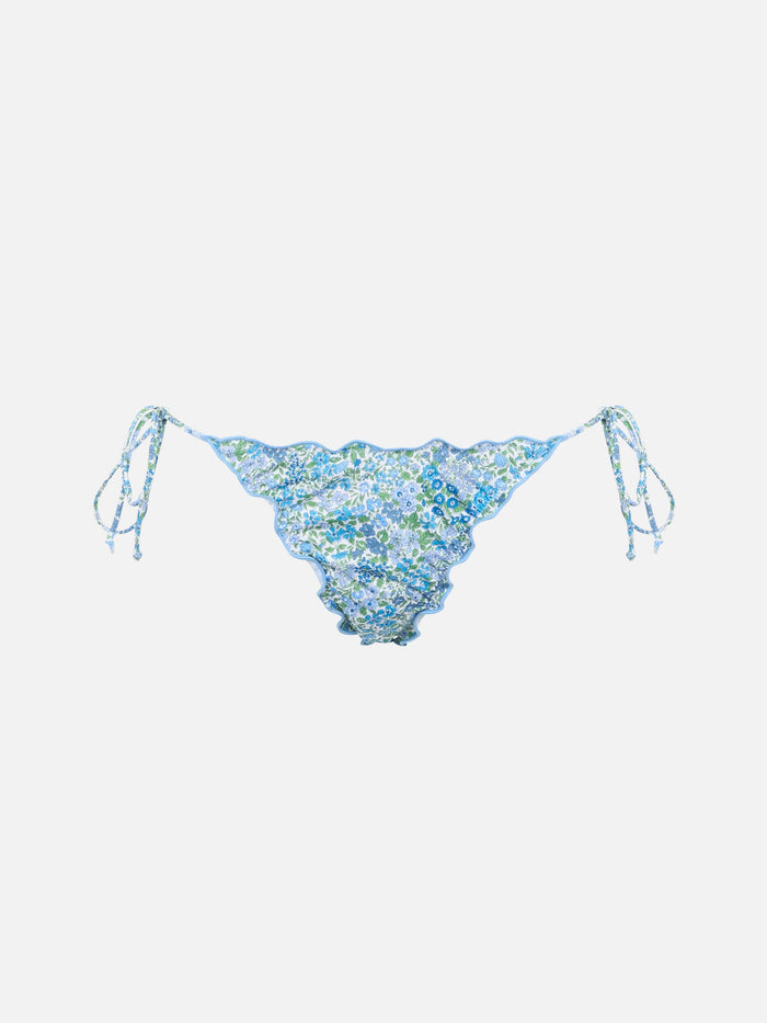 Floral Miami Cheeky Swim Briefs | Special Edition White Bottom