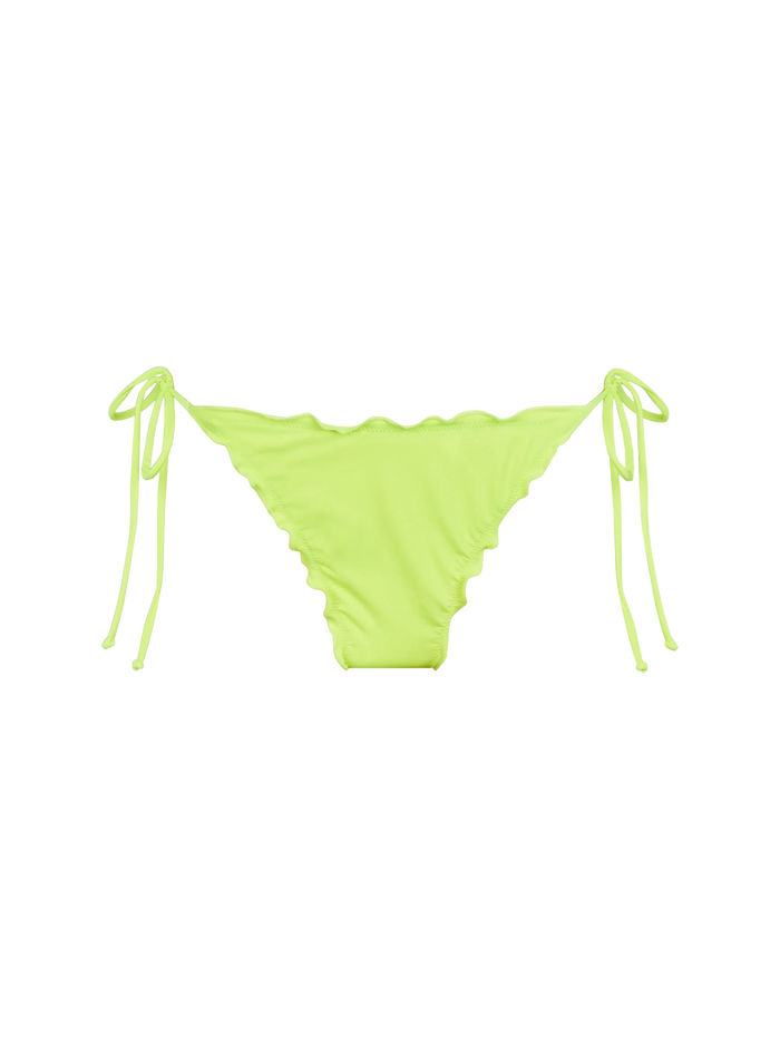 Fluo Pink Miami Cheeky Swim Briefs Yellow Bottom