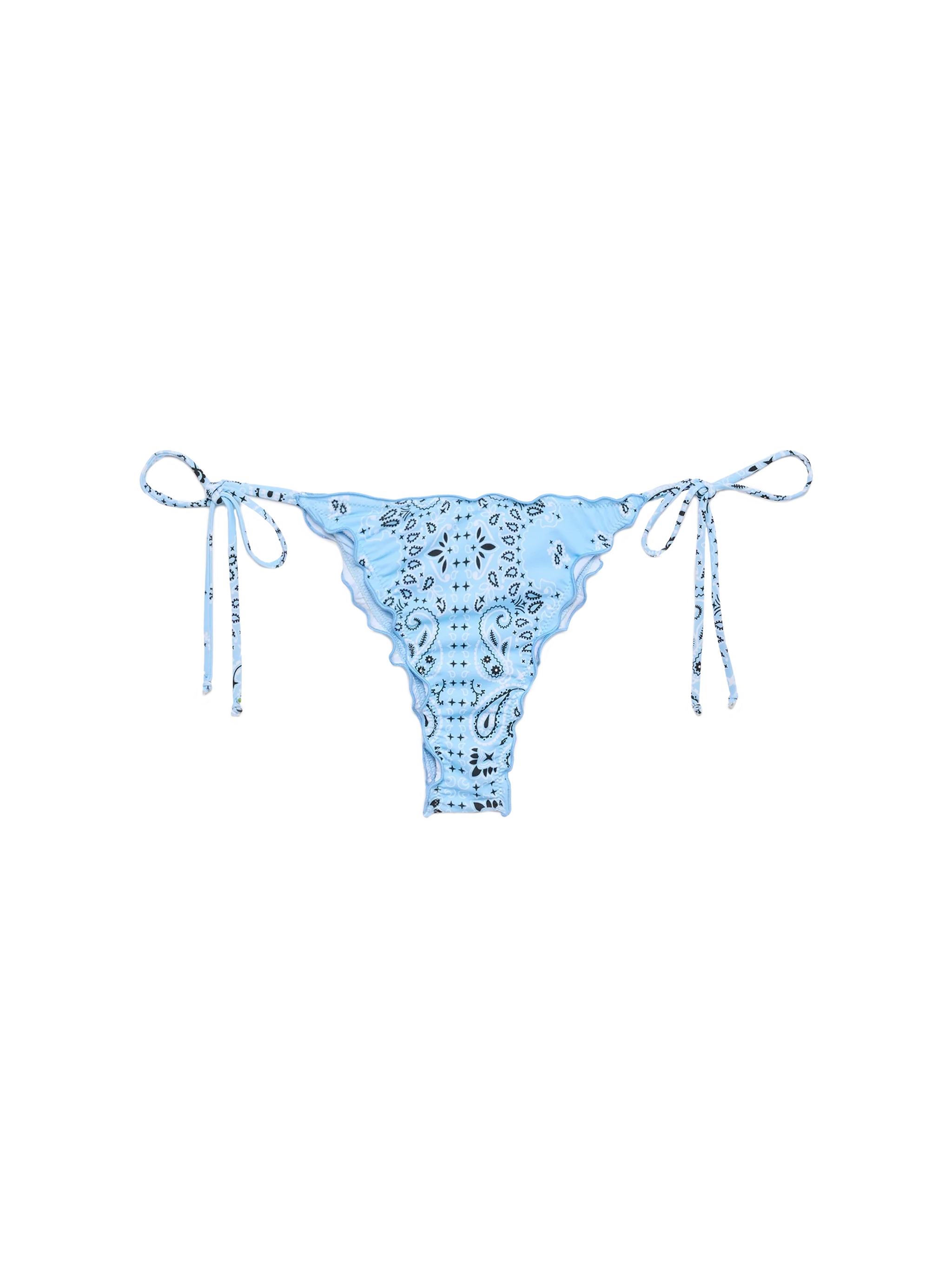 Miami Cheeky Swim Briefs With Bandana Print Sky Bottom
