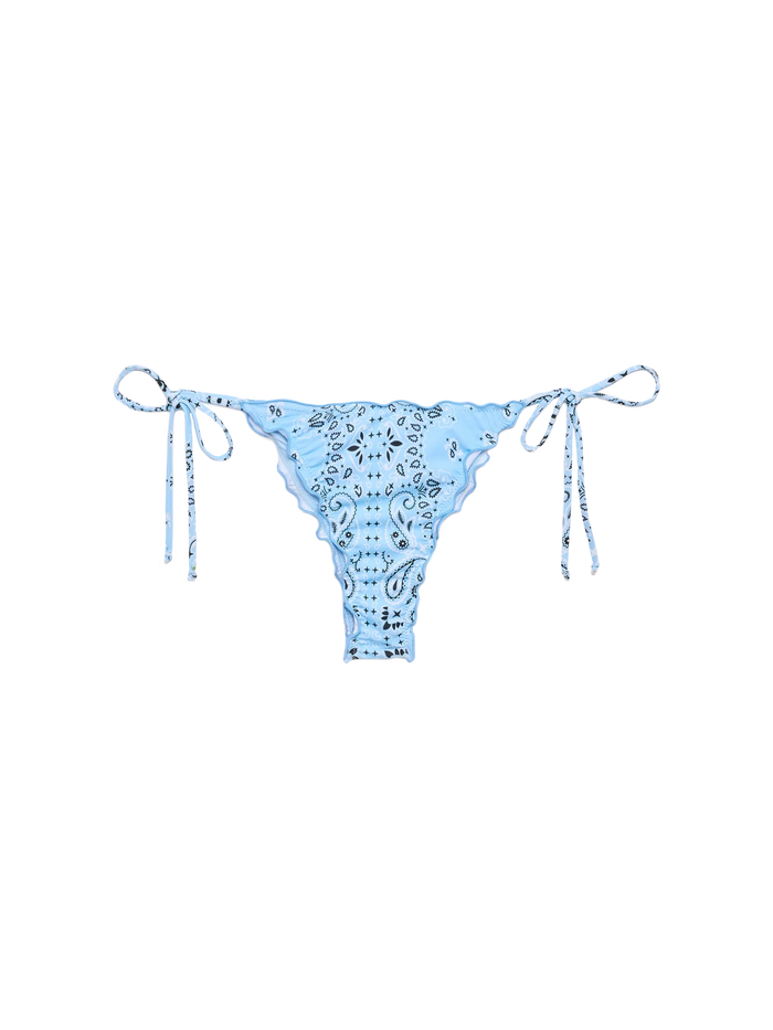 Miami Cheeky Swim Briefs With Bandana Print Sky Bottom