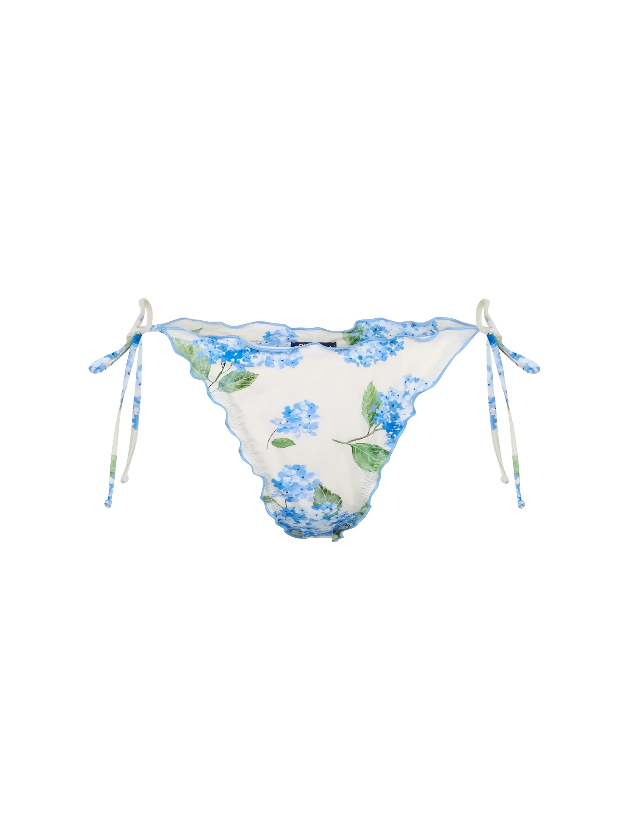 Miami Cheeky Swim Briefs With Floral Print Sky Bottom