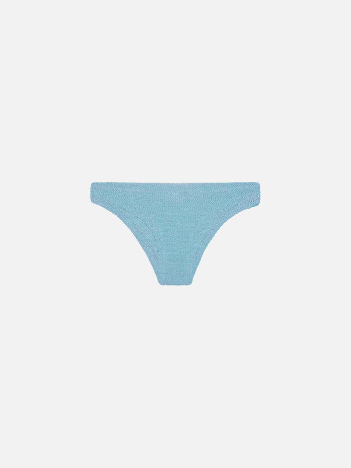 Mica Avio Blue Crinkle Swim Briefs Sky Bottom