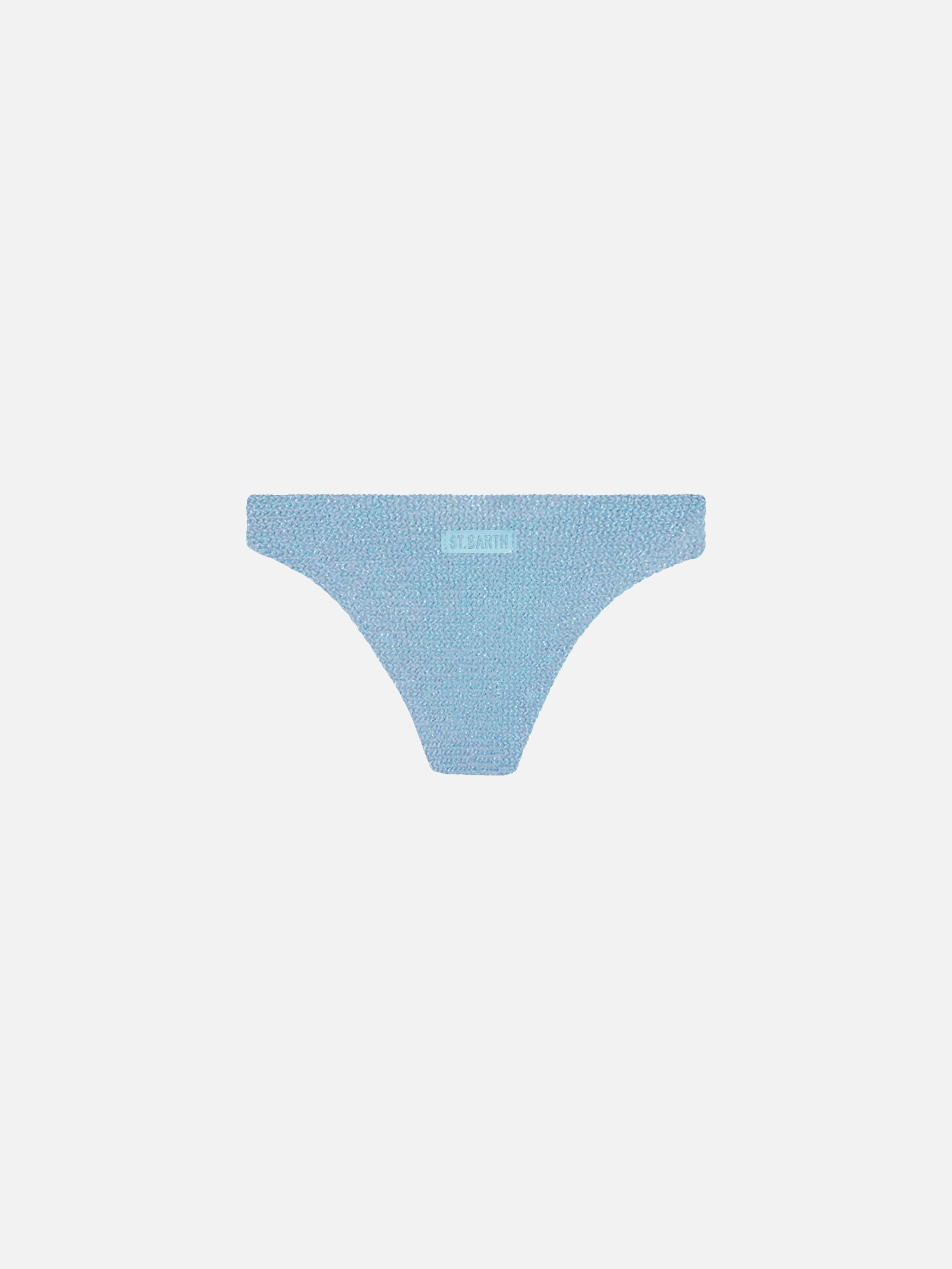 Mica Avio Blue Crinkle Swim Briefs Sky Bottom
