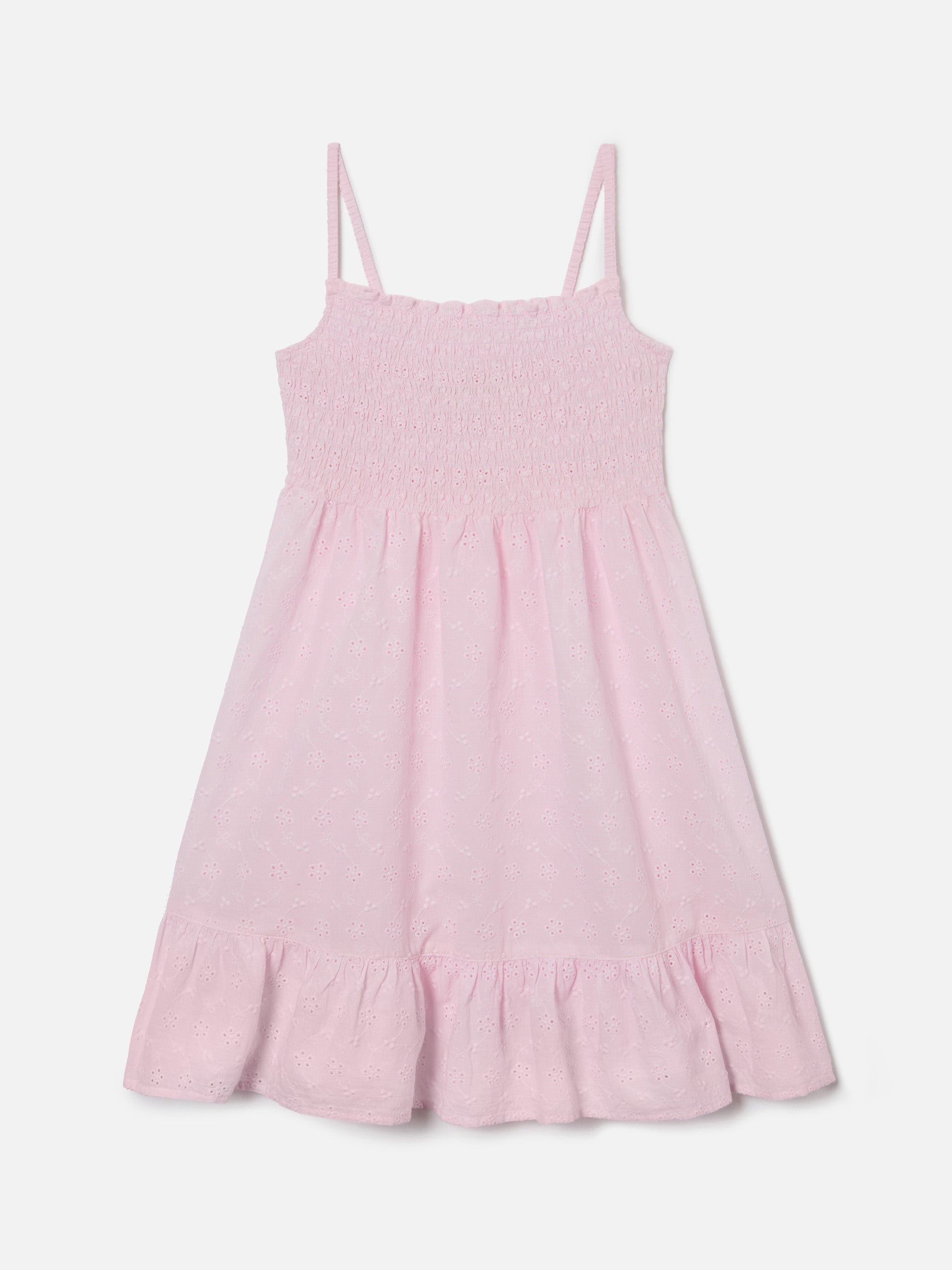 Pink Miki Broderie Anglaise Cotton Sundress Dress