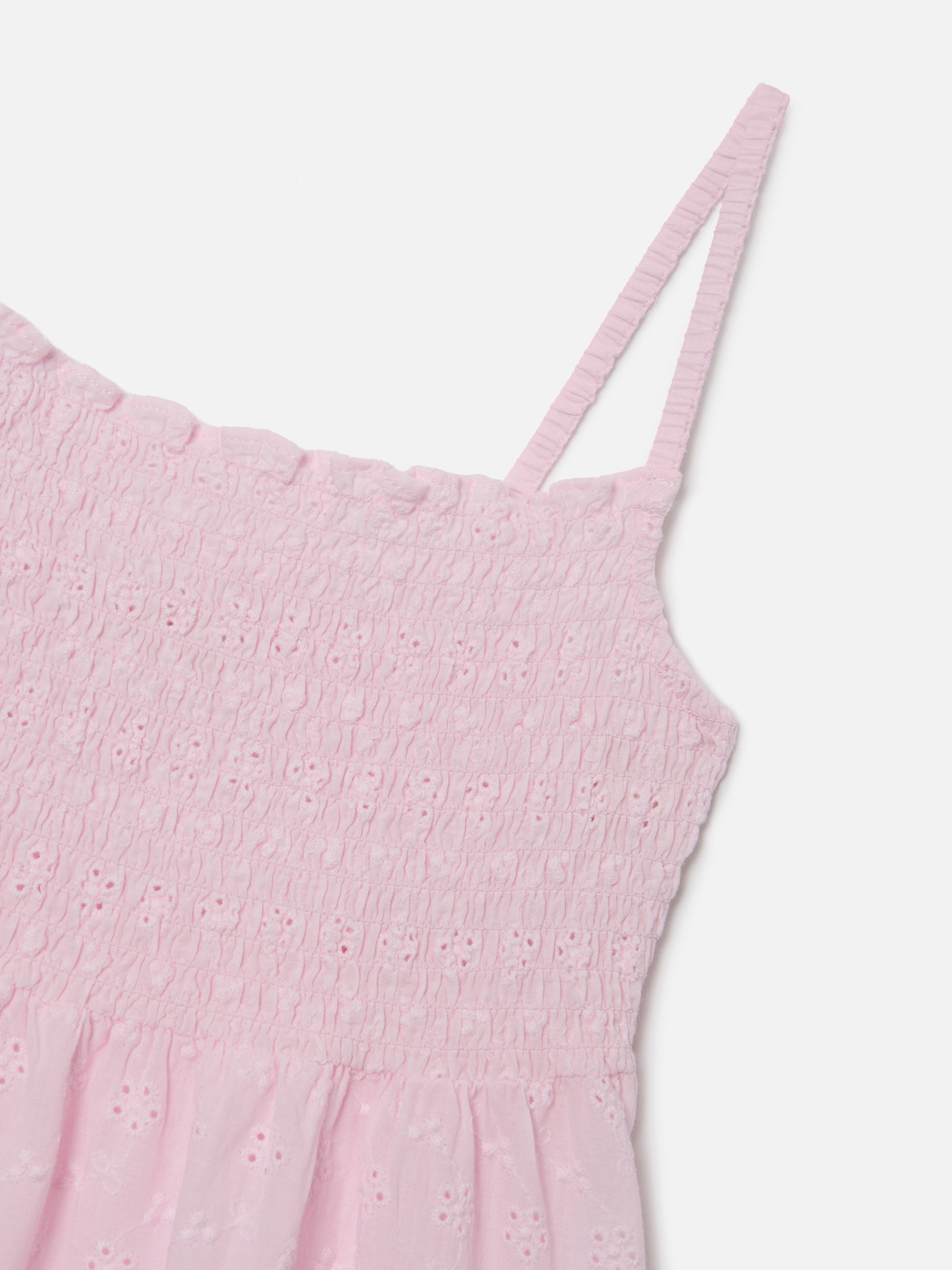 Pink Miki Broderie Anglaise Cotton Sundress Dress