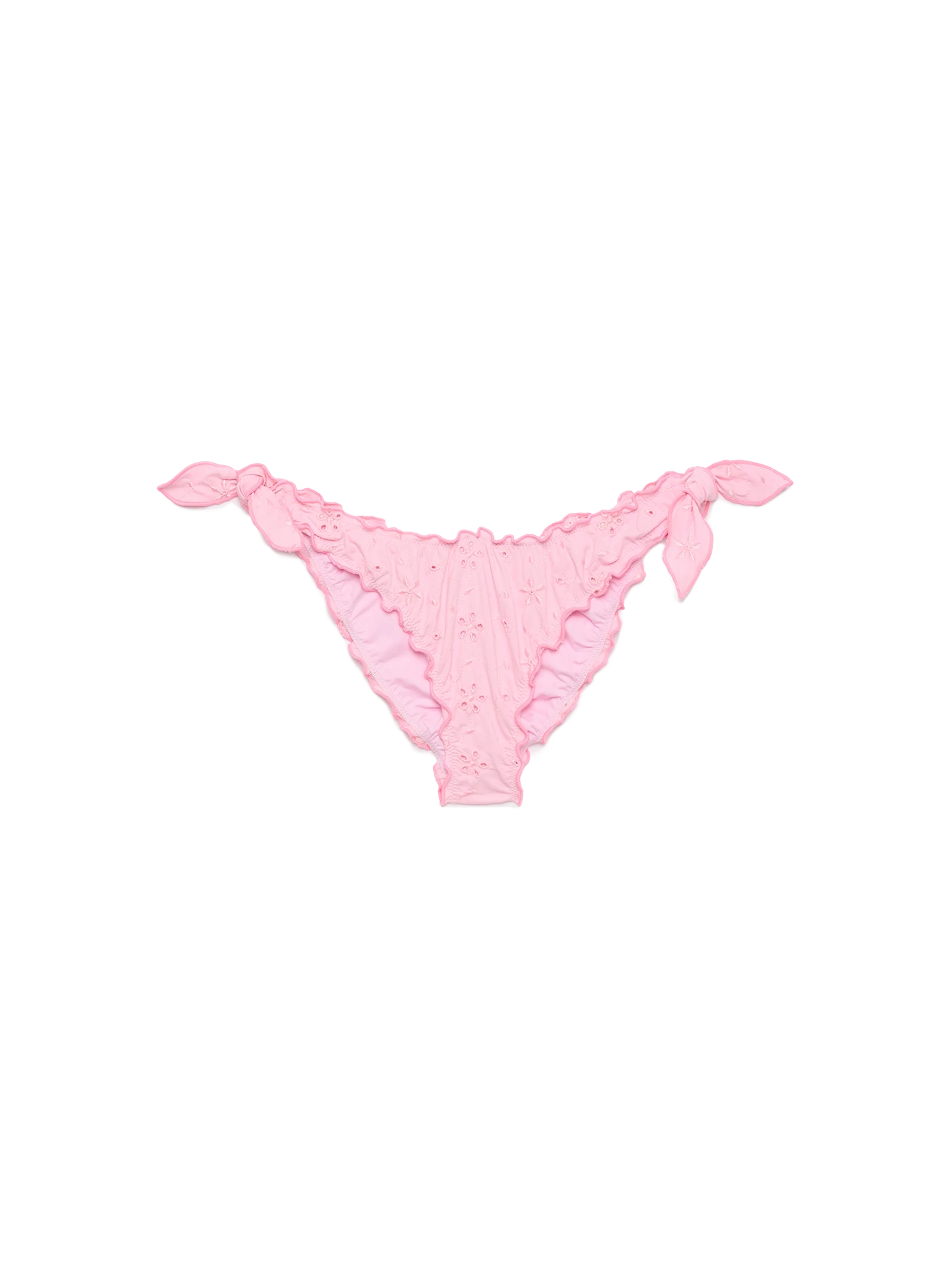 Moon Pink Sangallo Lace Classic Swim Briefs Bottom