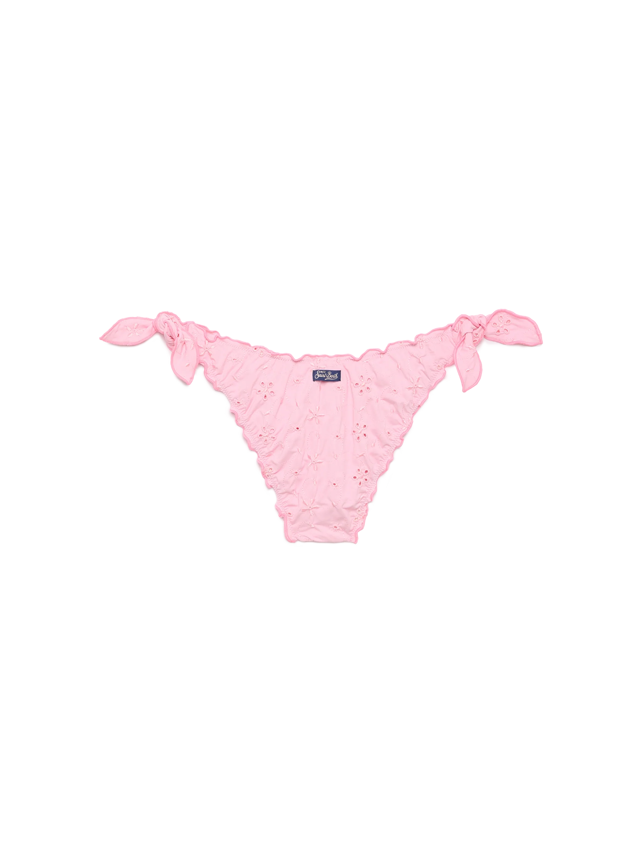 Moon Pink Sangallo Lace Classic Swim Briefs Bottom