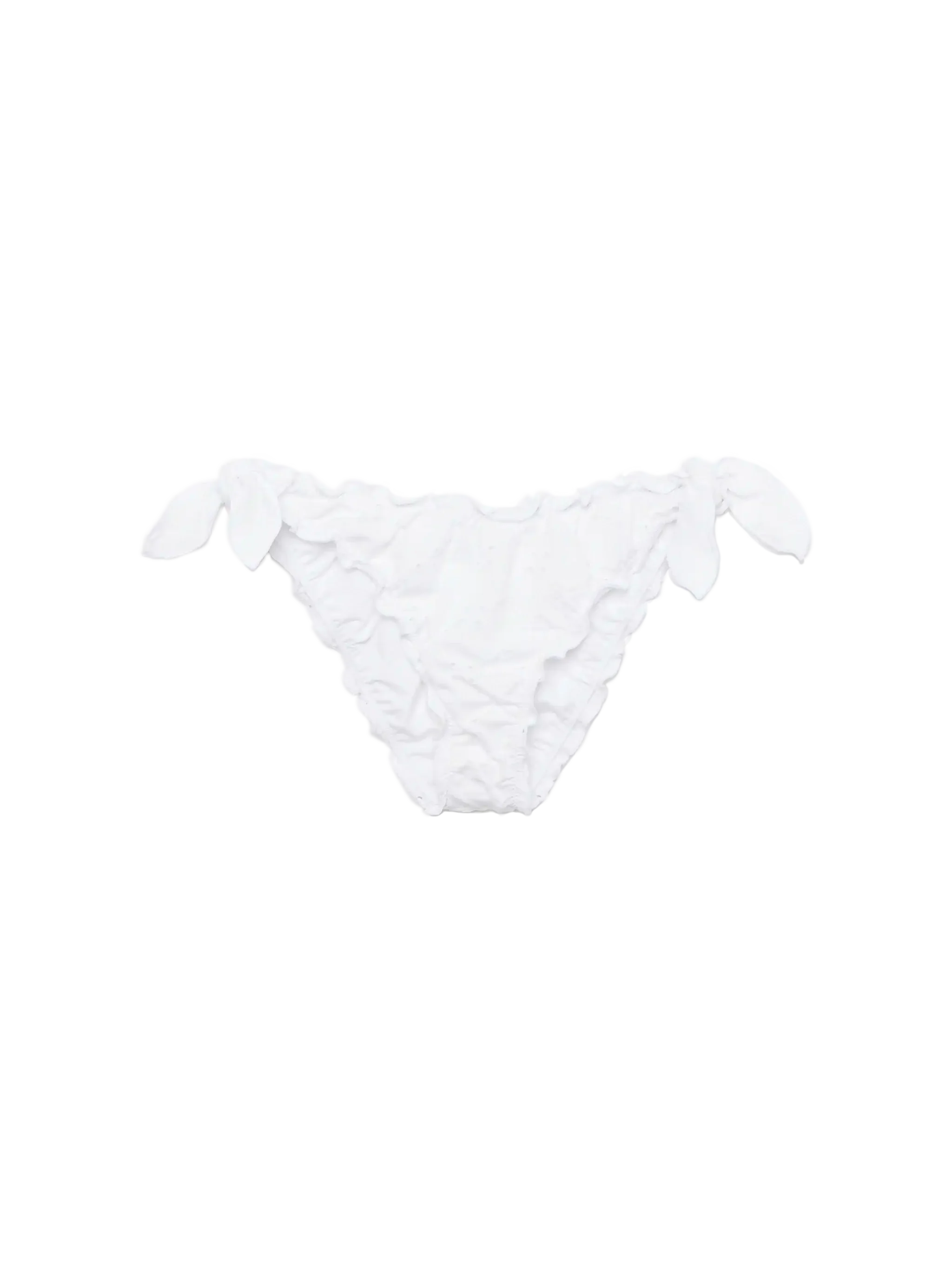 Moon White Sangallo Lace Classic Swim Briefs Bottom