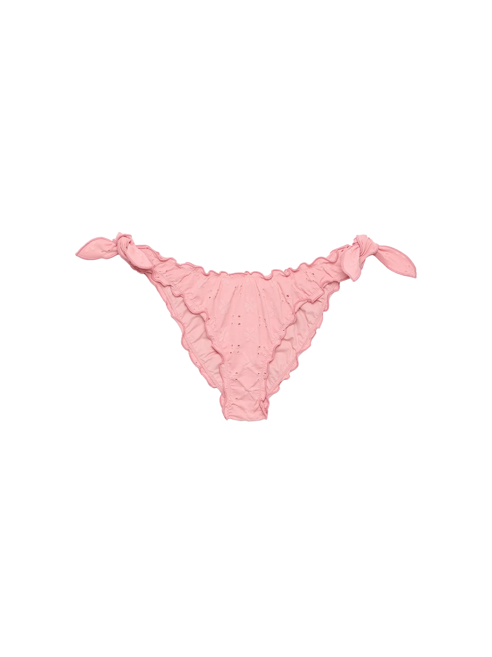 Moon Pink Sangallo Lace Classic Swim Briefs Bottom