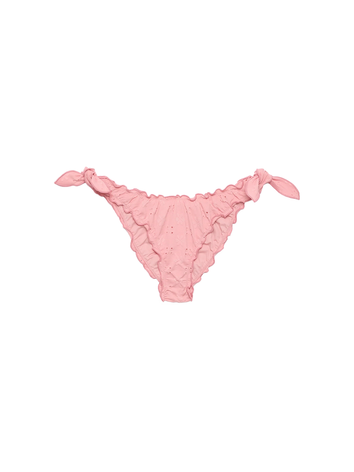 Moon Pink Sangallo Lace Classic Swim Briefs Bottom