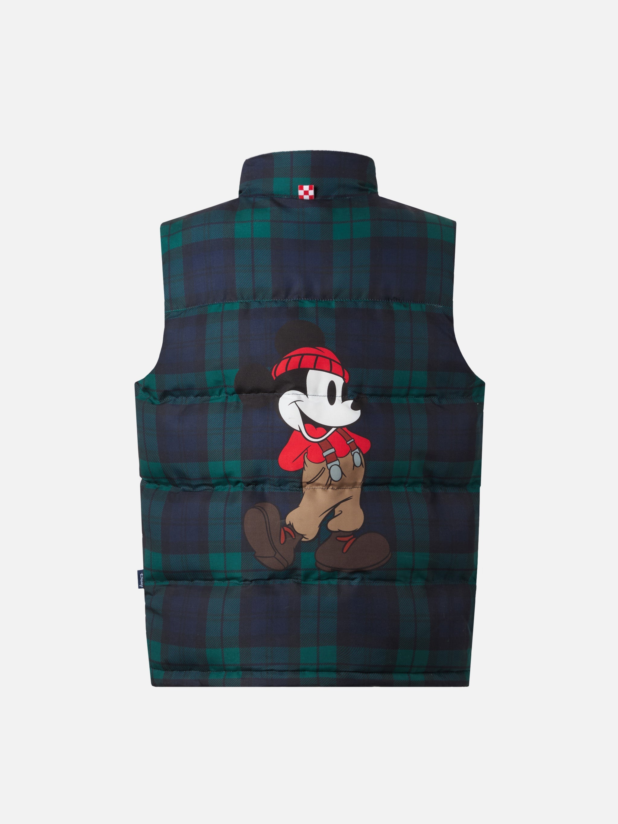 Morris Jr Waterproof Padded Gilet With Mickey Print | Disney Special Edition Blue Vest