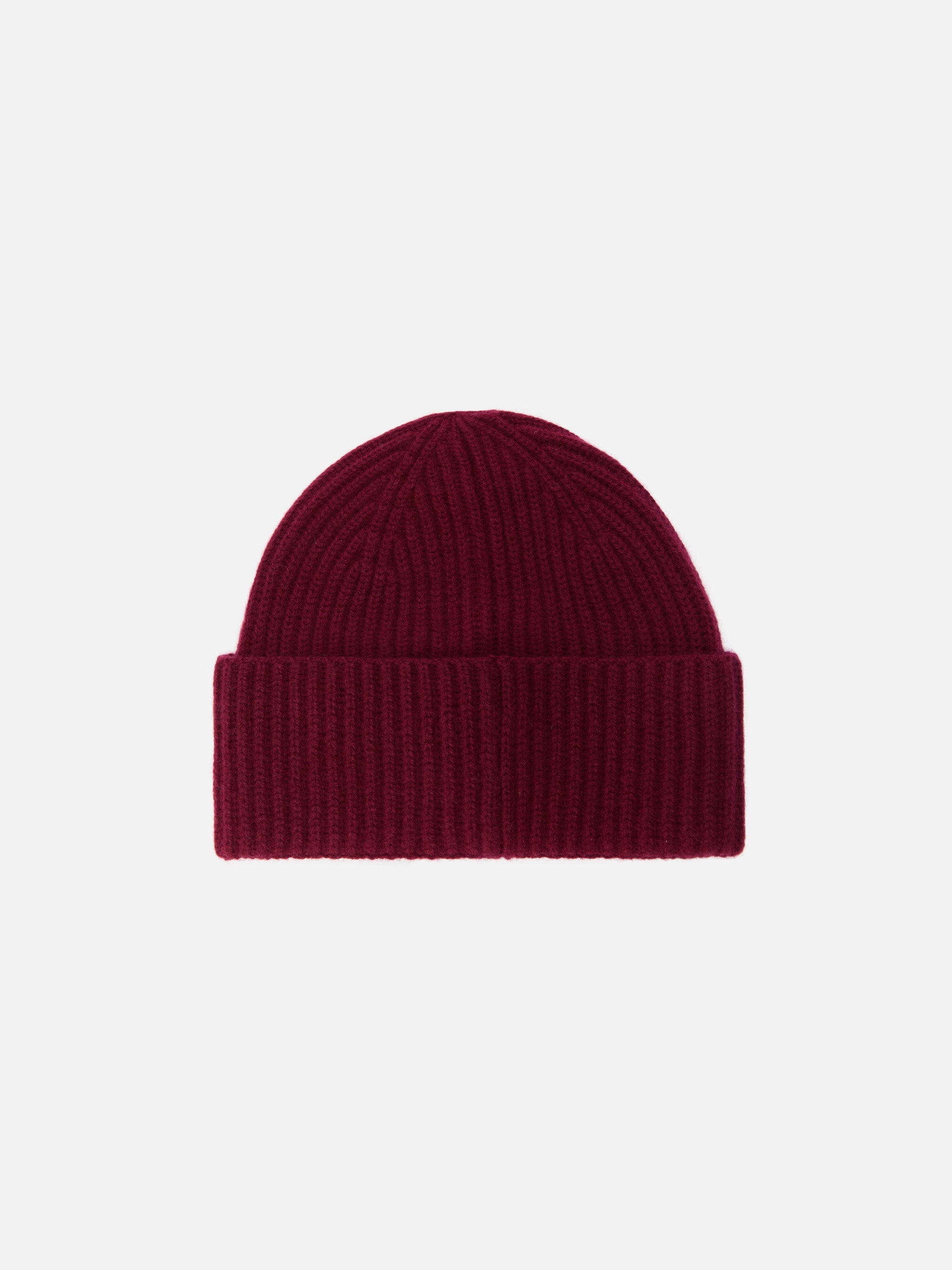 Moss Beanie Burgundy Wool With St. Barth Embroidery Red Hat