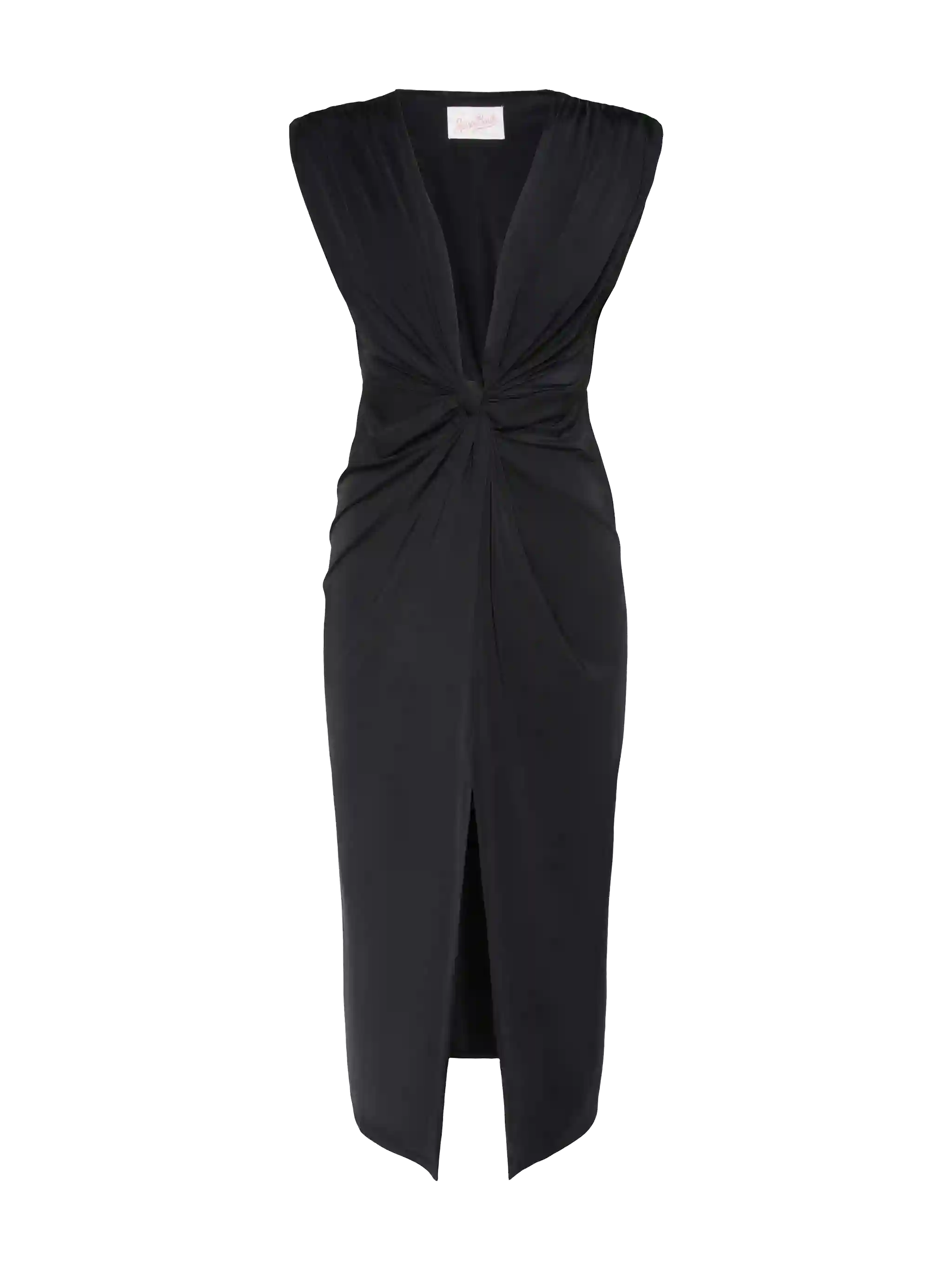 Marina Black Sleeveless Maxi Dress Sarong