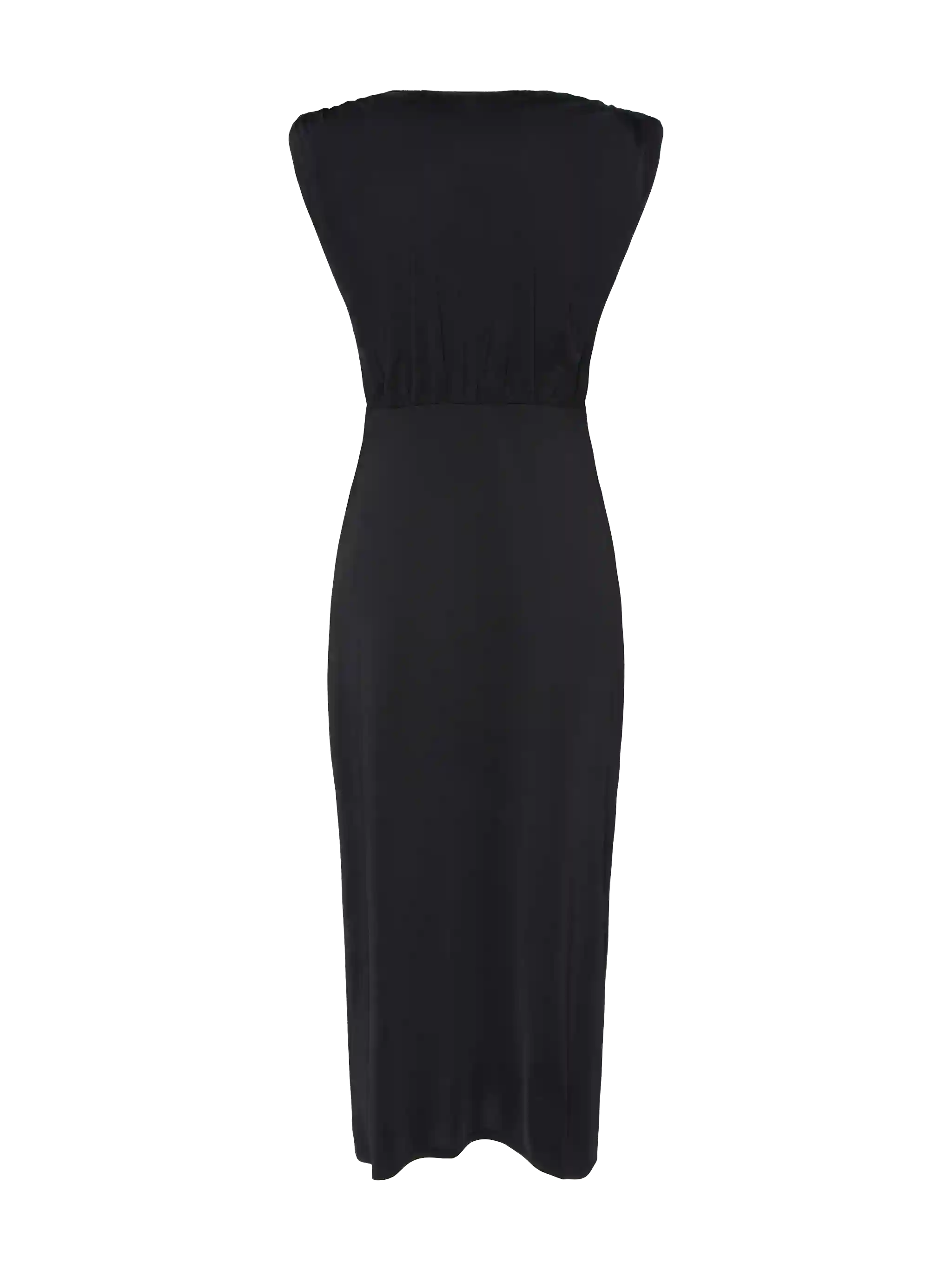Marina Black Sleeveless Maxi Dress Sarong
