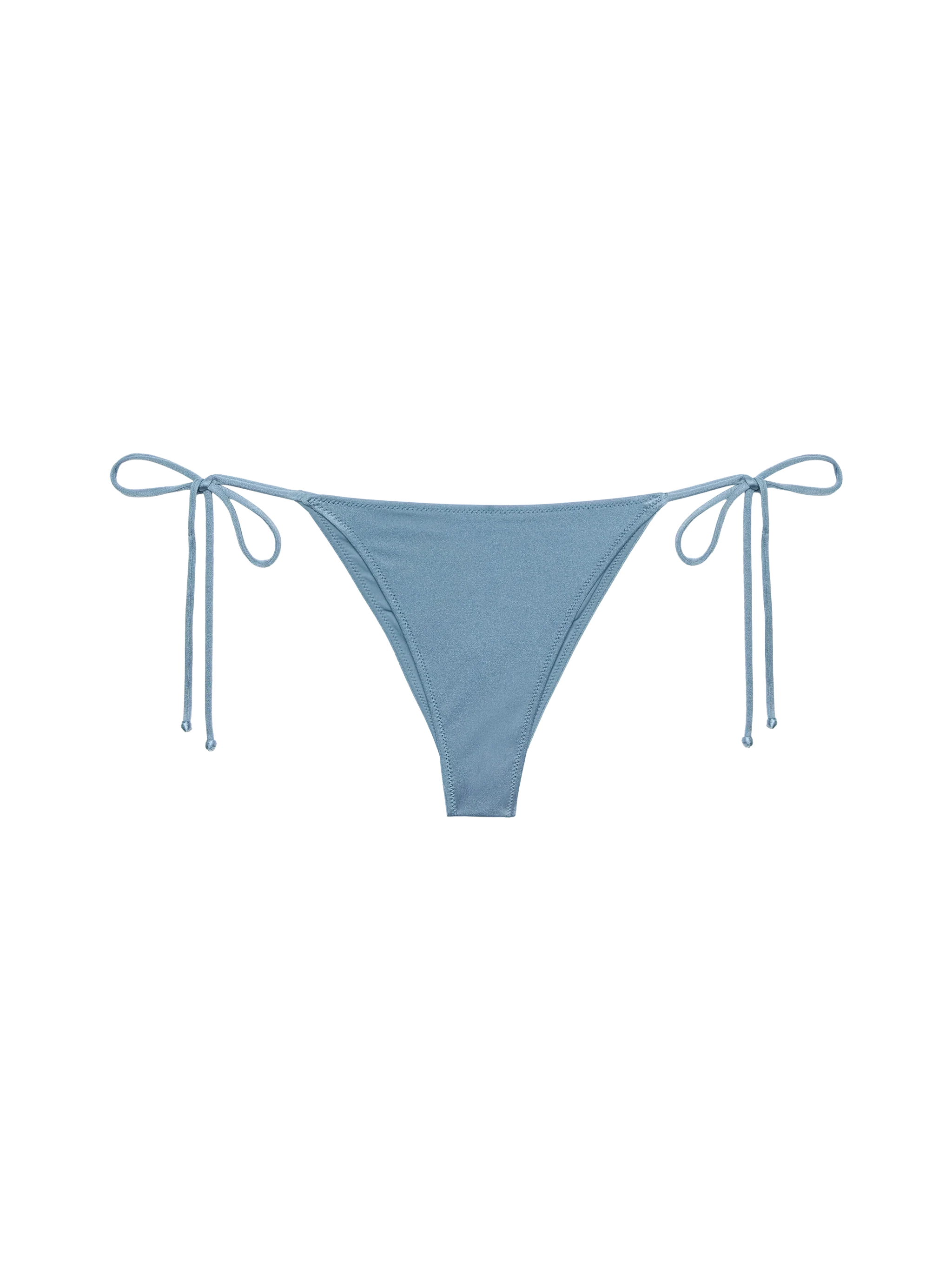 Marielle Avio Blue Classic Swim Briefs With Rhinestone Embellishment Sky Bottom
