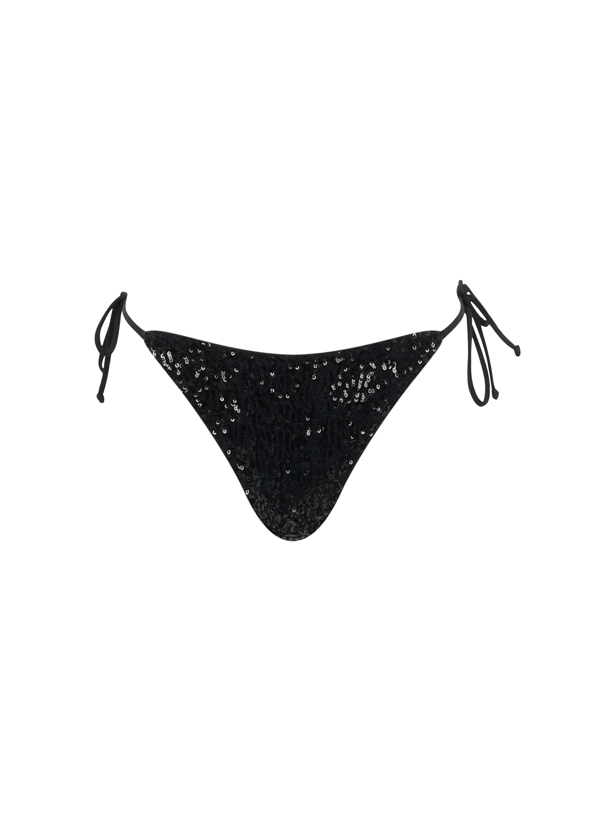 Marielle Black Sequins Swim Briefs Bottom
